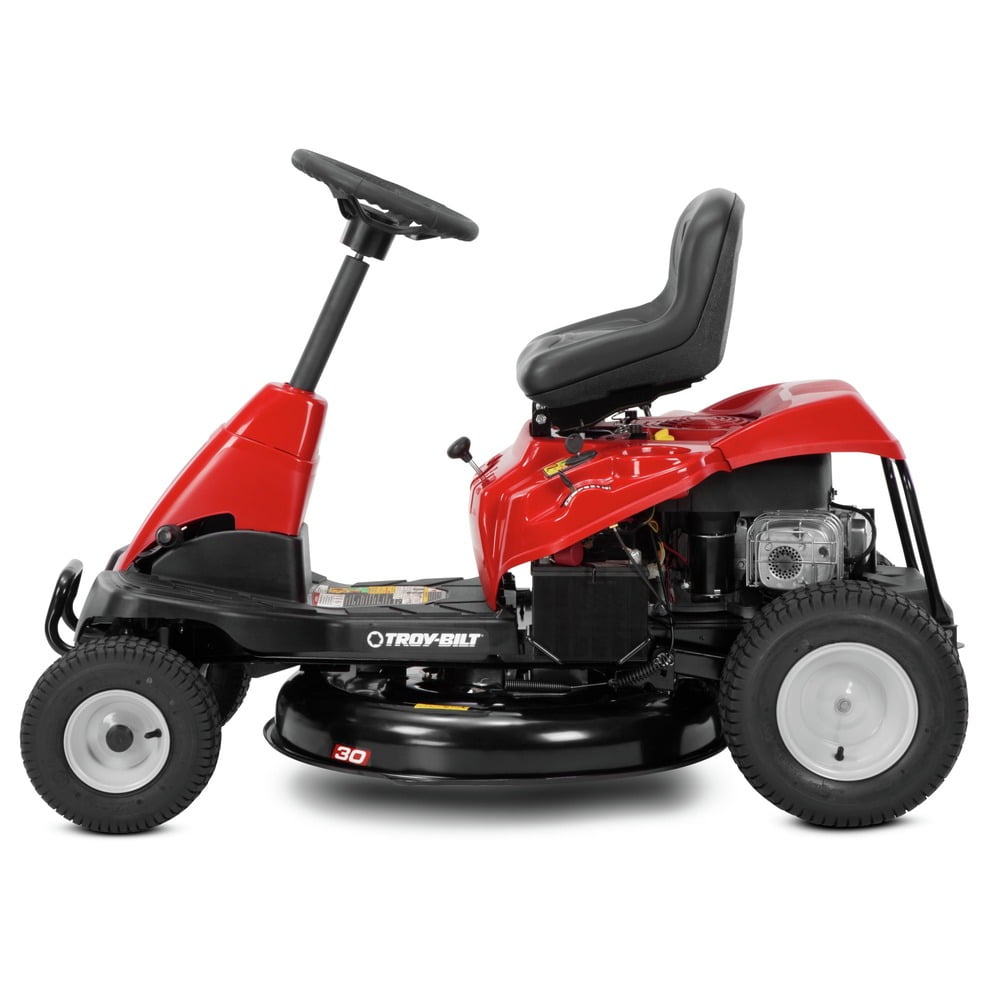 Troy-Bilt 30 in. Compact Riding Gas Lawn Mower with Briggs & Stratton Engine (344cc, 6-Speed) zcl1u