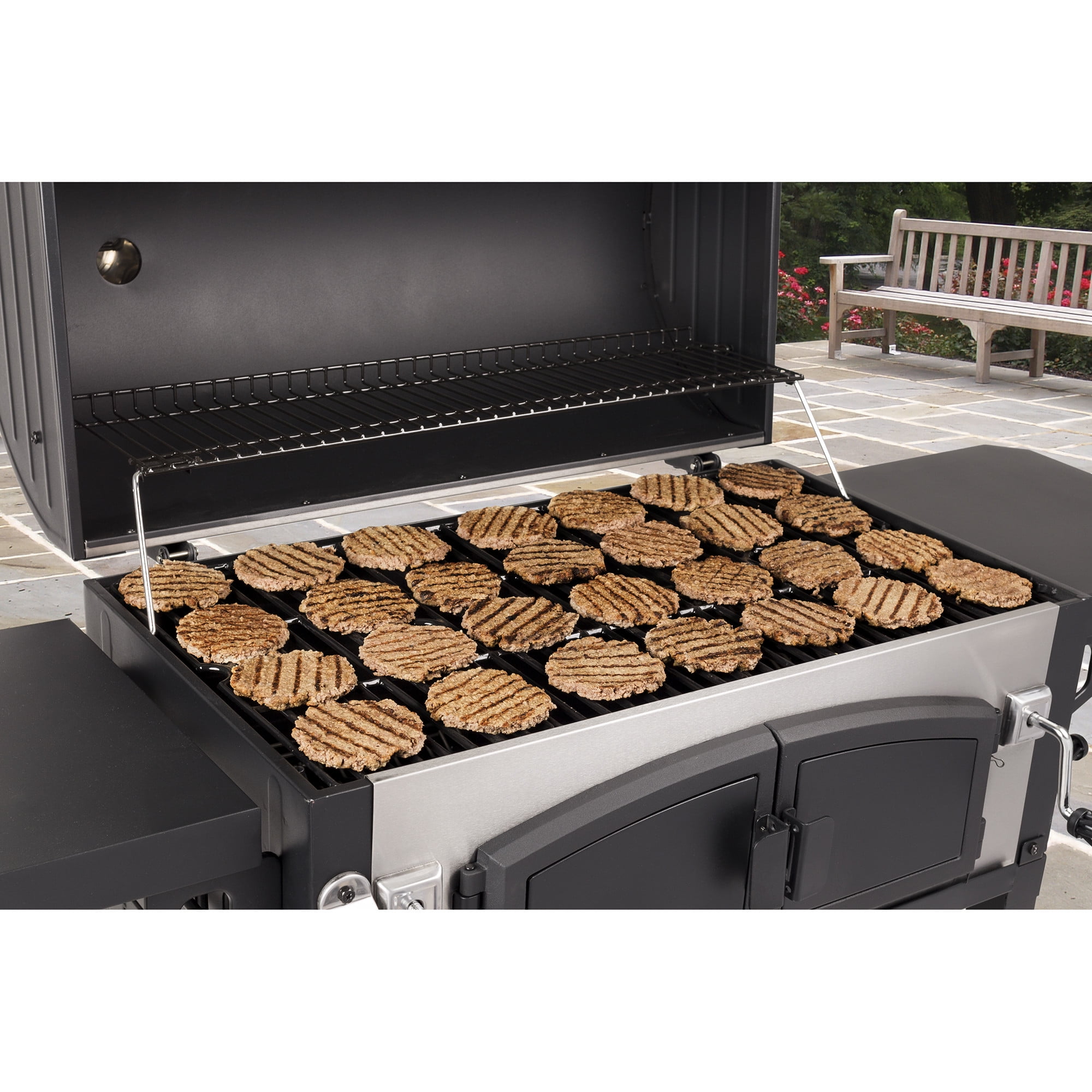 Dyna-Glo X-Large Premium Dual Chamber Charcoal Grill (Silver, 816 sq in) 9th0h