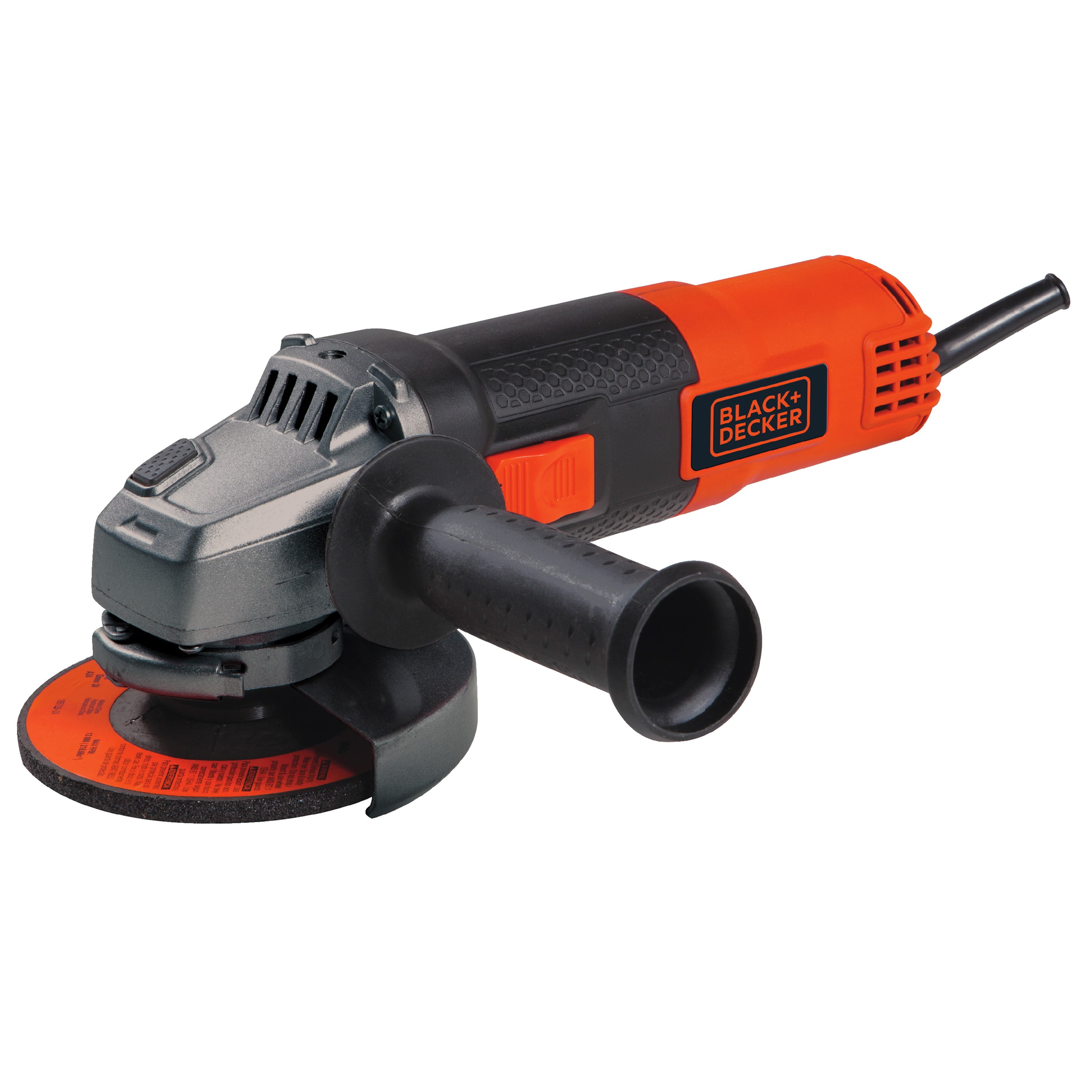 BLACK+DECKER 4.5-Inch Angle Grinder, 6-Amp Corded Power Tool with 3-Position Side Handle (Black) su7gx