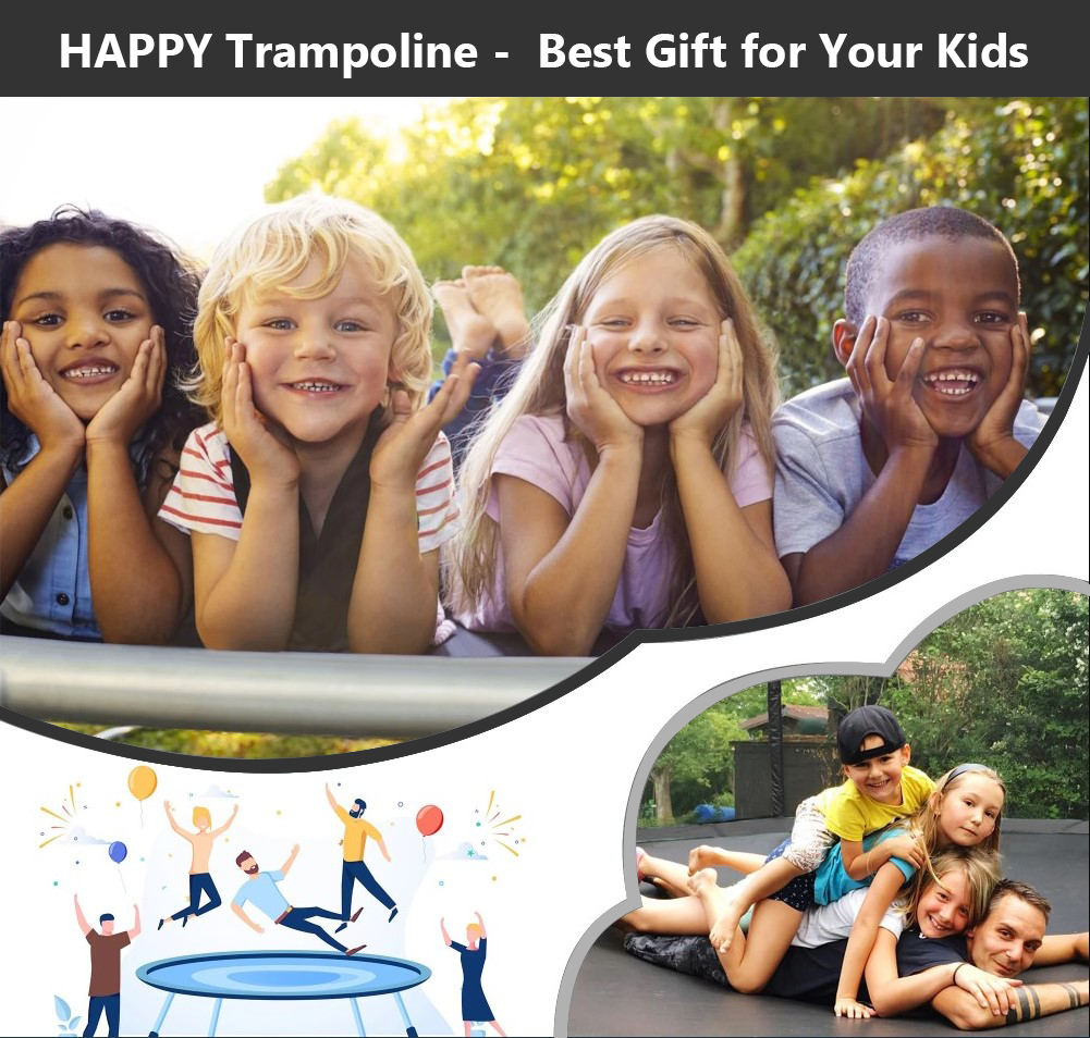 Shengchao Trade 12ft Recreational Trampoline with Safety Enclosure, Basketball Hoop, and Ladder (Black, 1000 lb) ojoir