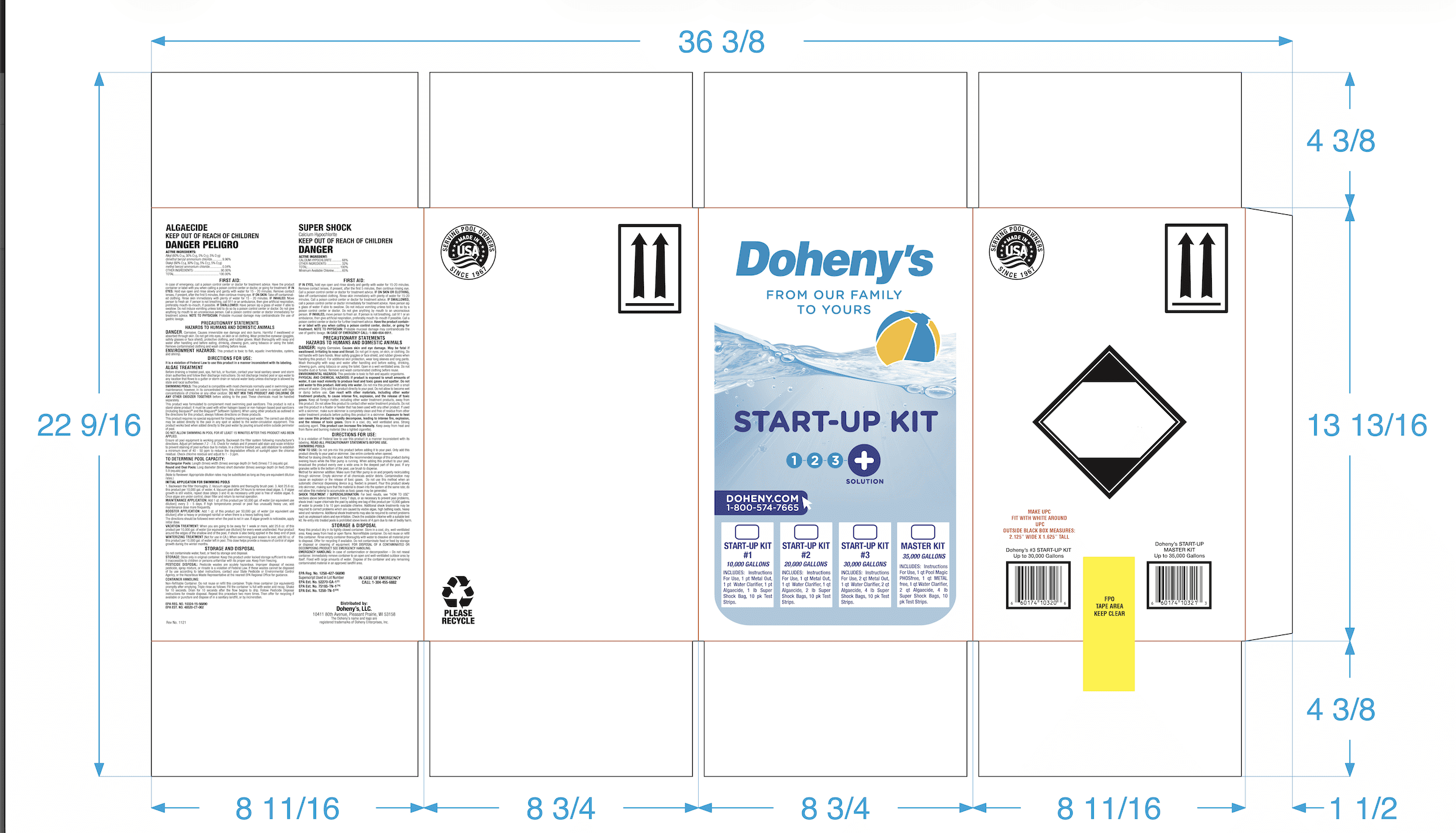Doheny's Ultimate Pool Opening Start-Up Kit (Chemical Treatment Set, 1 Kit) 56mzx