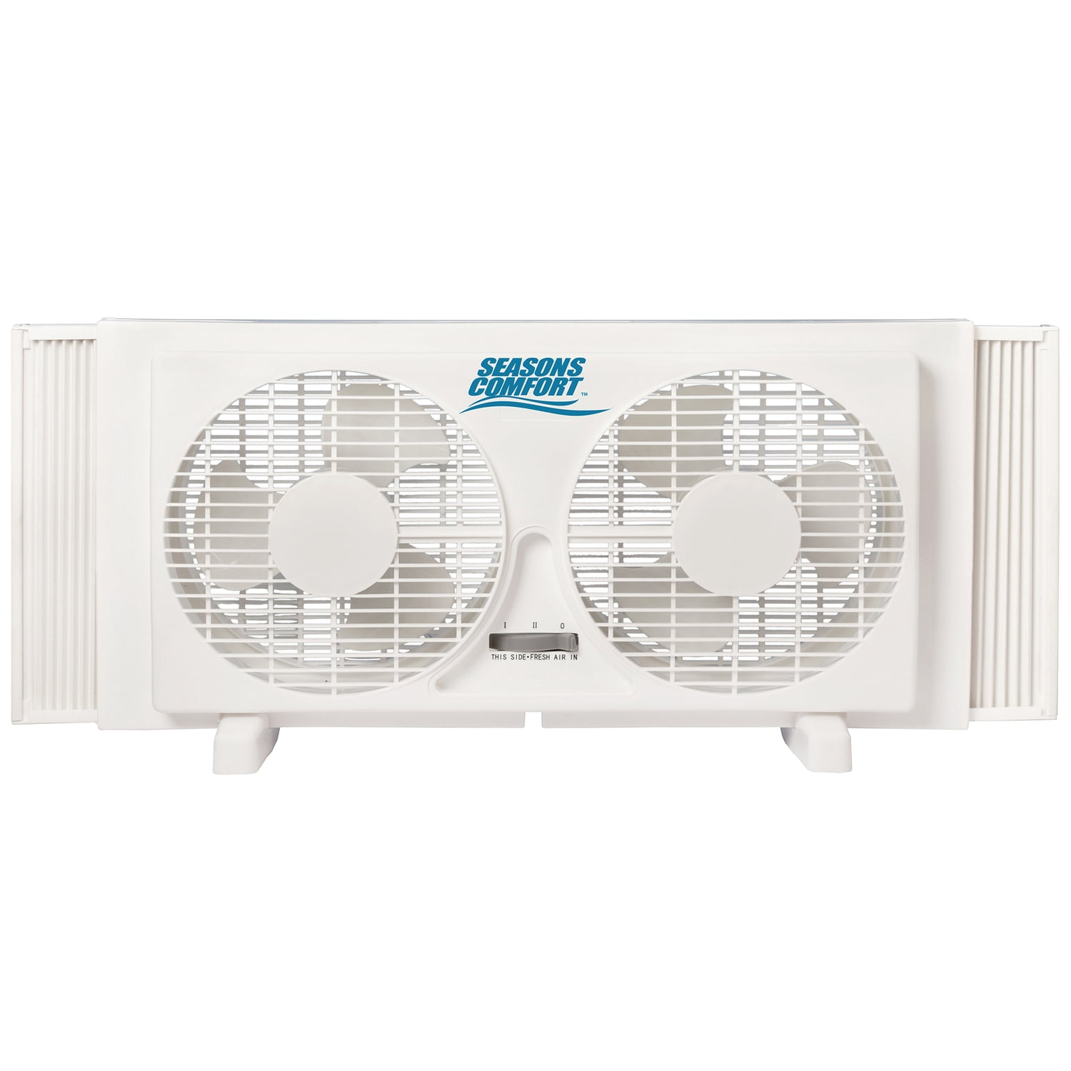 Seasons Comfort 9-in. Reversible Twin Window Fan (White, 22.45 in. x 12.99 in.) ce63m