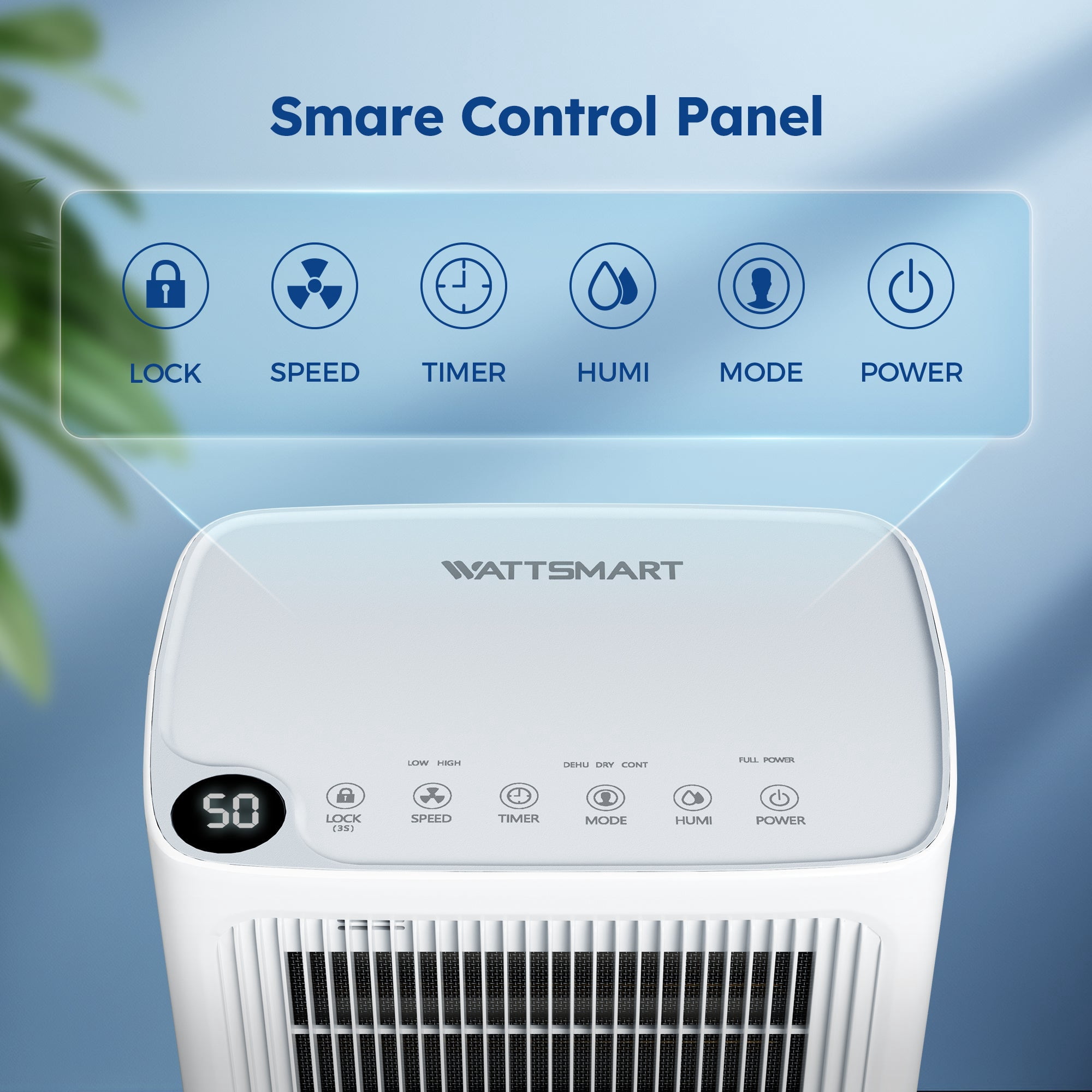 MF Studio Energy-Efficient Dehumidifier for Large Spaces, Quiet Operation with Drain Hose (White, 31 Pints) 8xmwb