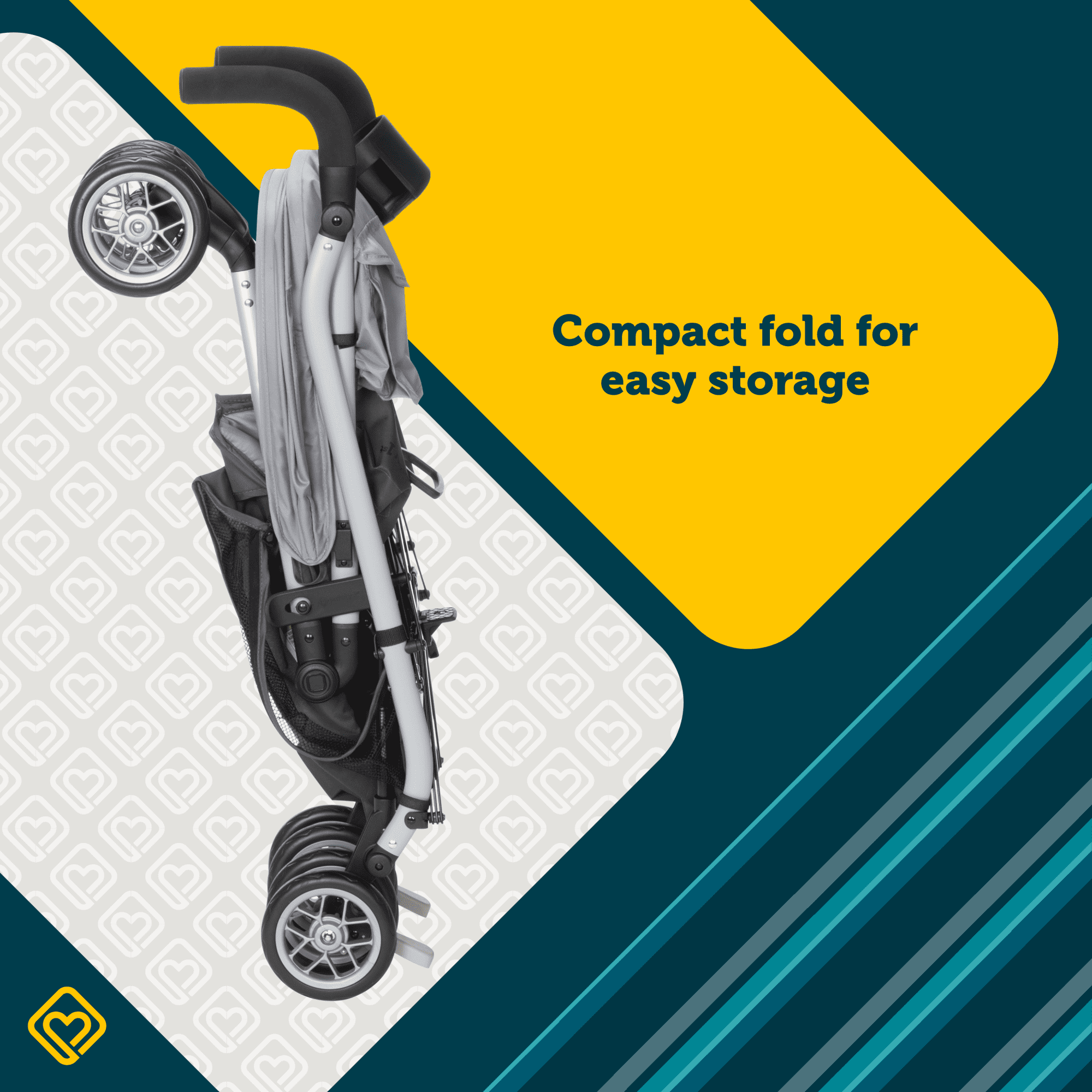 Safety 1st Strollerette Compact Stroller, Lightweight Foldable Design (Mercury, 16.5 lb) ekgsr