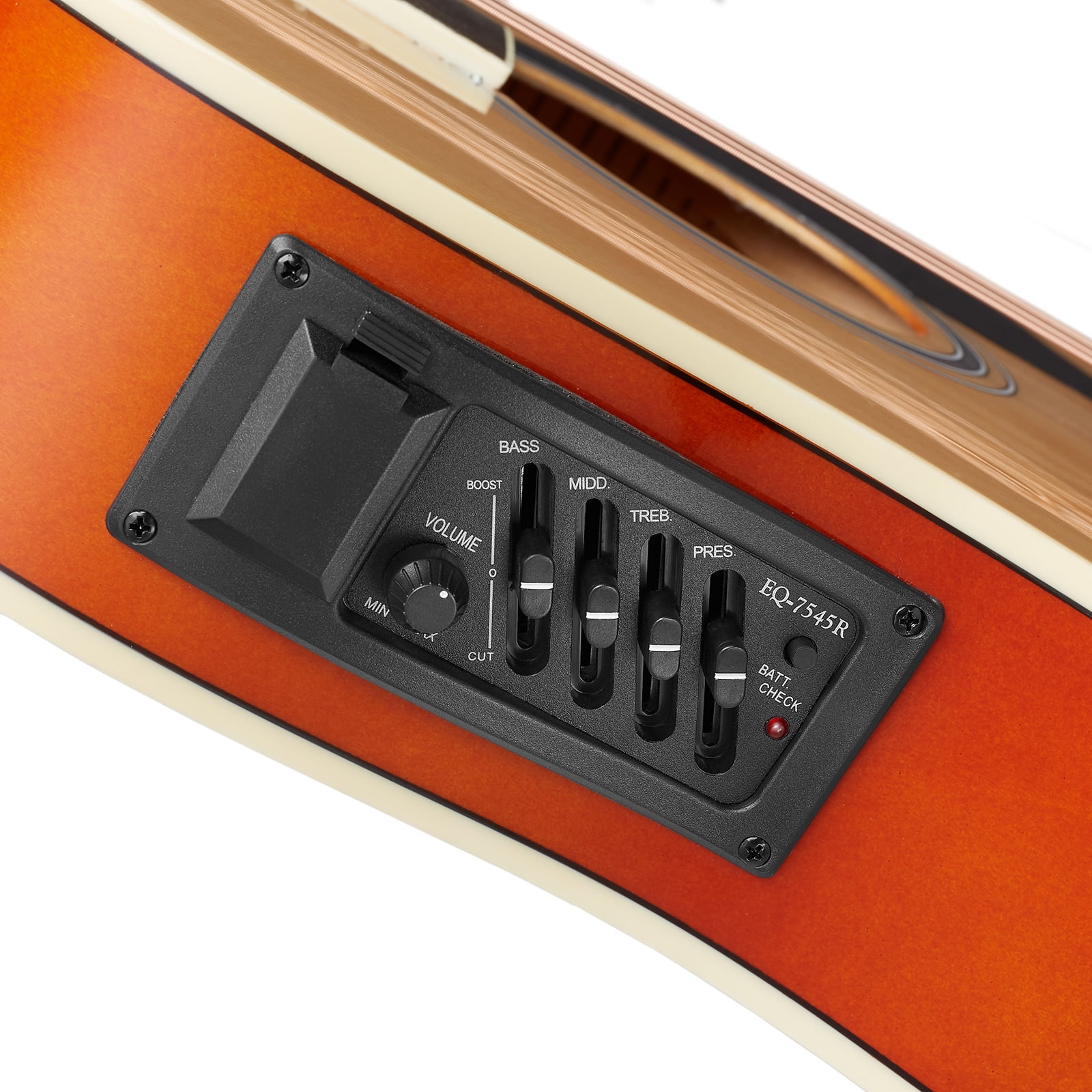 Ashthorpe Full-Size Cutaway Thinline Acoustic Electric Guitar Package (Natural, 41 in) lg92k