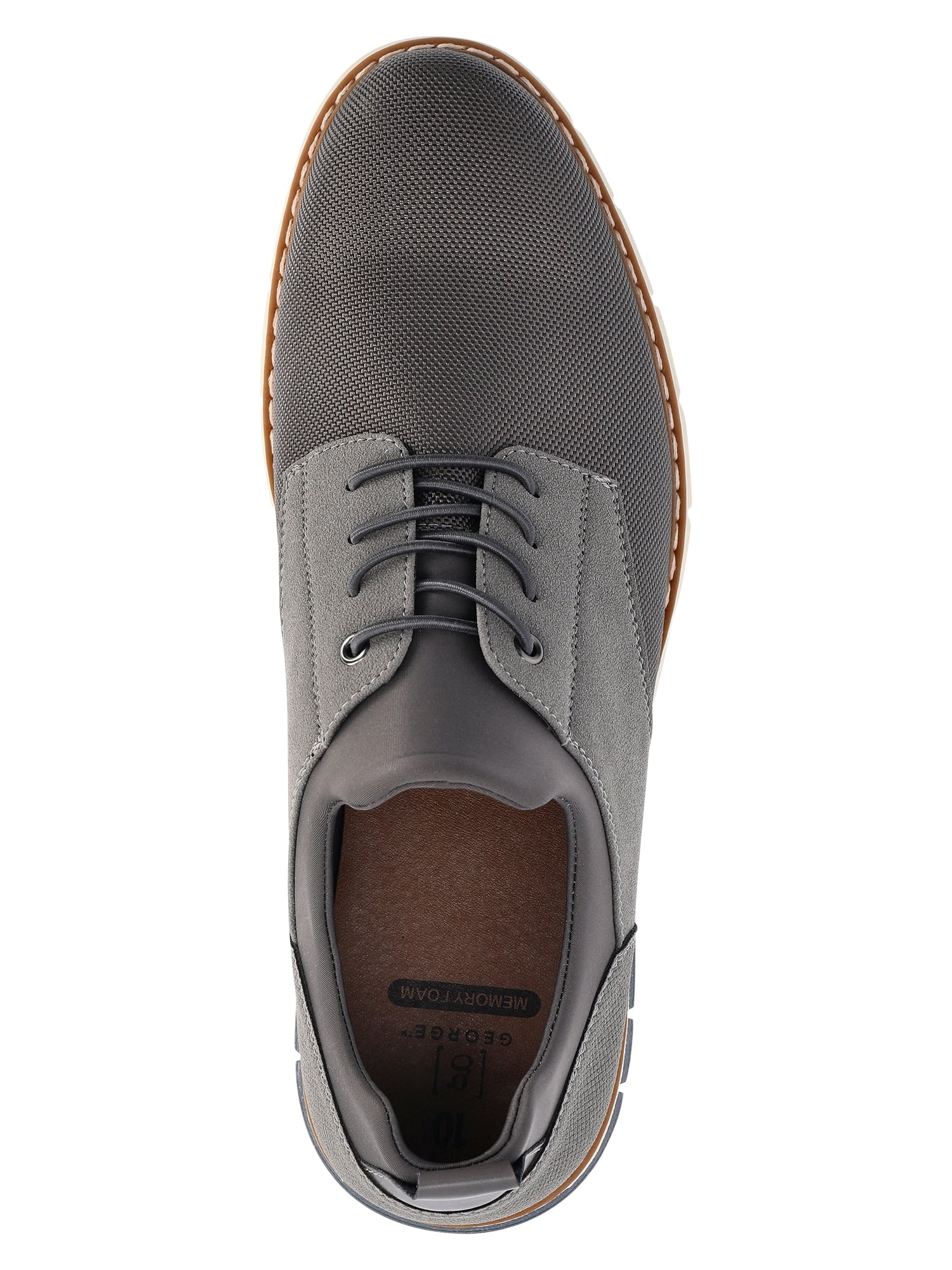 George Men's Garyy Casual Oxford Shoes (Grey, 10 US) 1ujmt