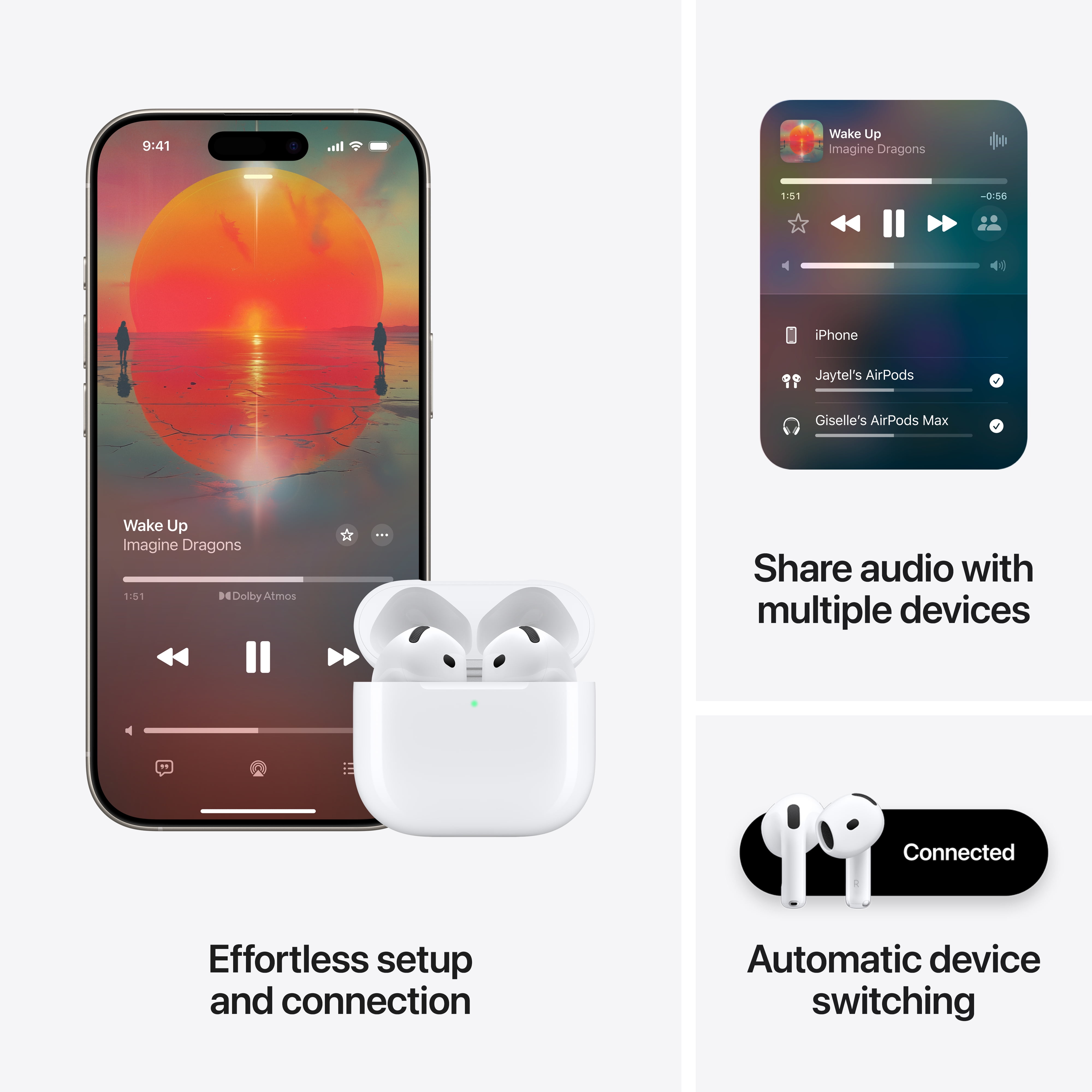 Apple AirPods 4 Wireless Earbuds with Active Noise Cancellation (White, 1 Pack) 8a6m5