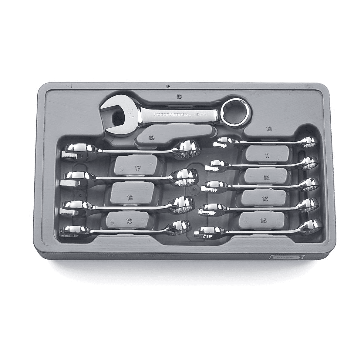 GEARWRENCH 10-Piece Stubby Wrench Set (Black, 10mm-19mm) thtms