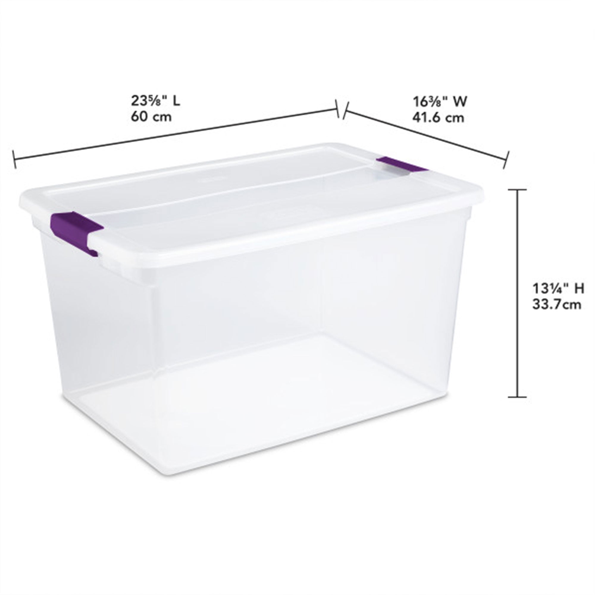 Sterilite 66 Quart Latching Storage Container Tote (Clear, 6 Pack) wvf2u