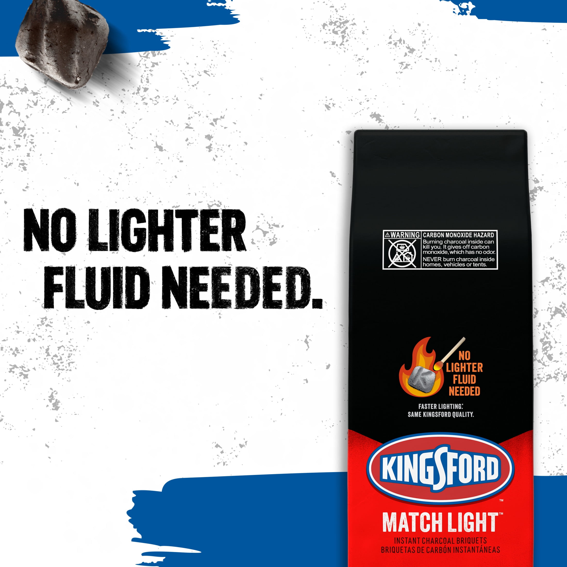 Kingsford Match Light Charcoal Briquets, Fast-Lighting BBQ Fuel (24 lb, 2 Pack) ypa38 - Image 3