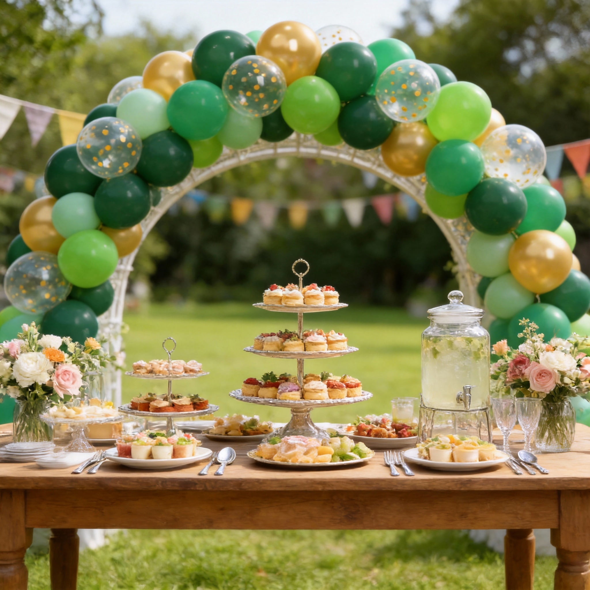 Qiameng Balloon Garland Kit for Party Decorations (Dark Green, Emerald, Gold, 50 Pack, 12 in) lwujb