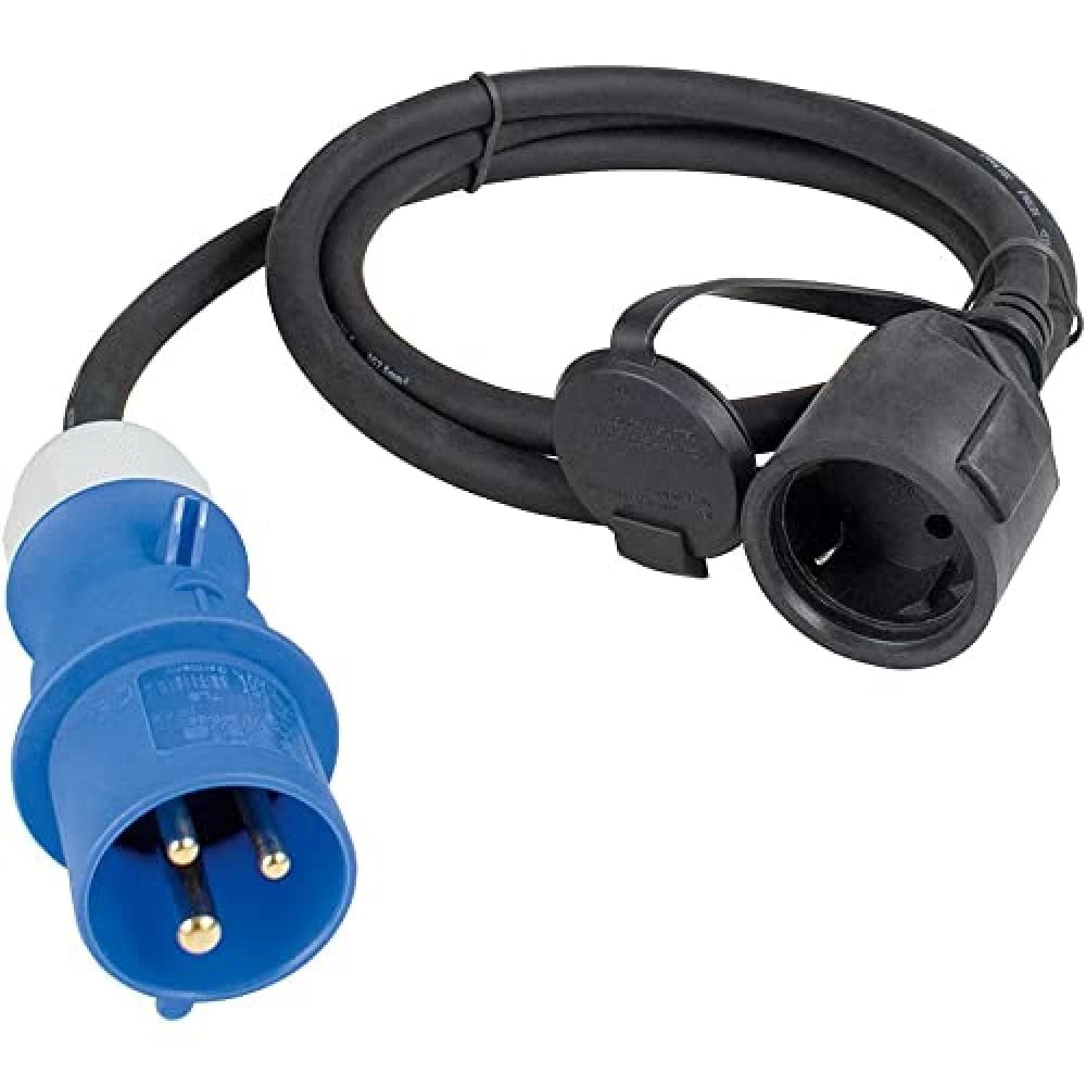 as - Schwabe CEE Caravan Adapter Cable, Heavy-Duty Power Extension Cord for RV and Camping (5 ft) 7lg2s
