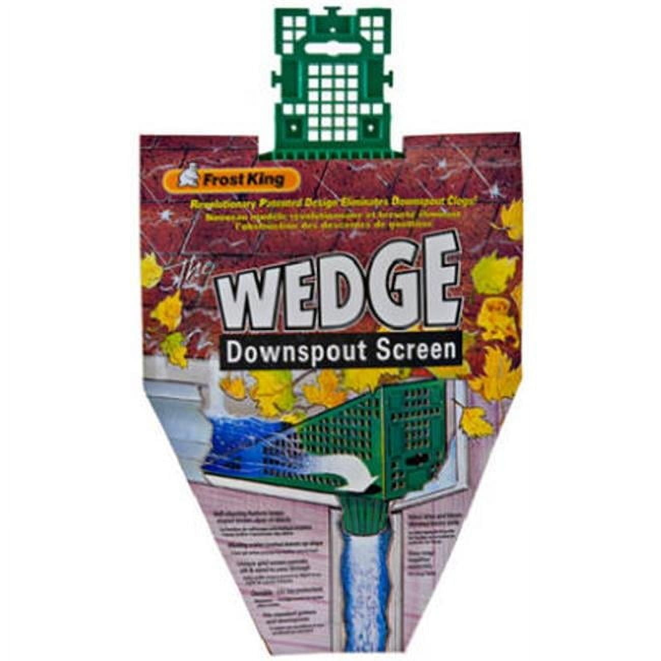 Thermwell Wedge Downspout Screen Gutter Guard (Green, 1 Pack) 2sv9v