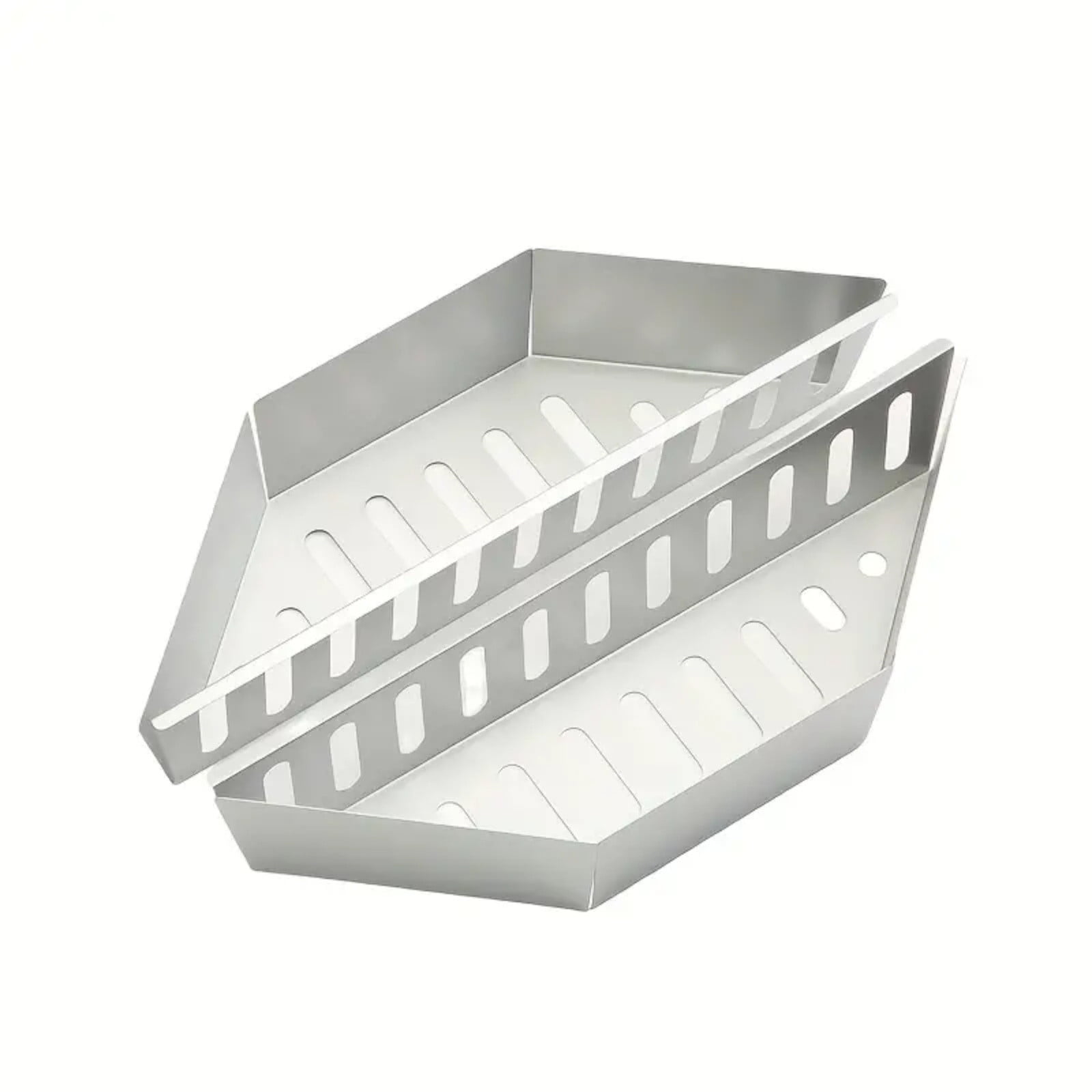 MORESEC Charcoal Grill Baskets (2 Pack, 15.16 in x 4.33 in x 2.95 in) c1uej
