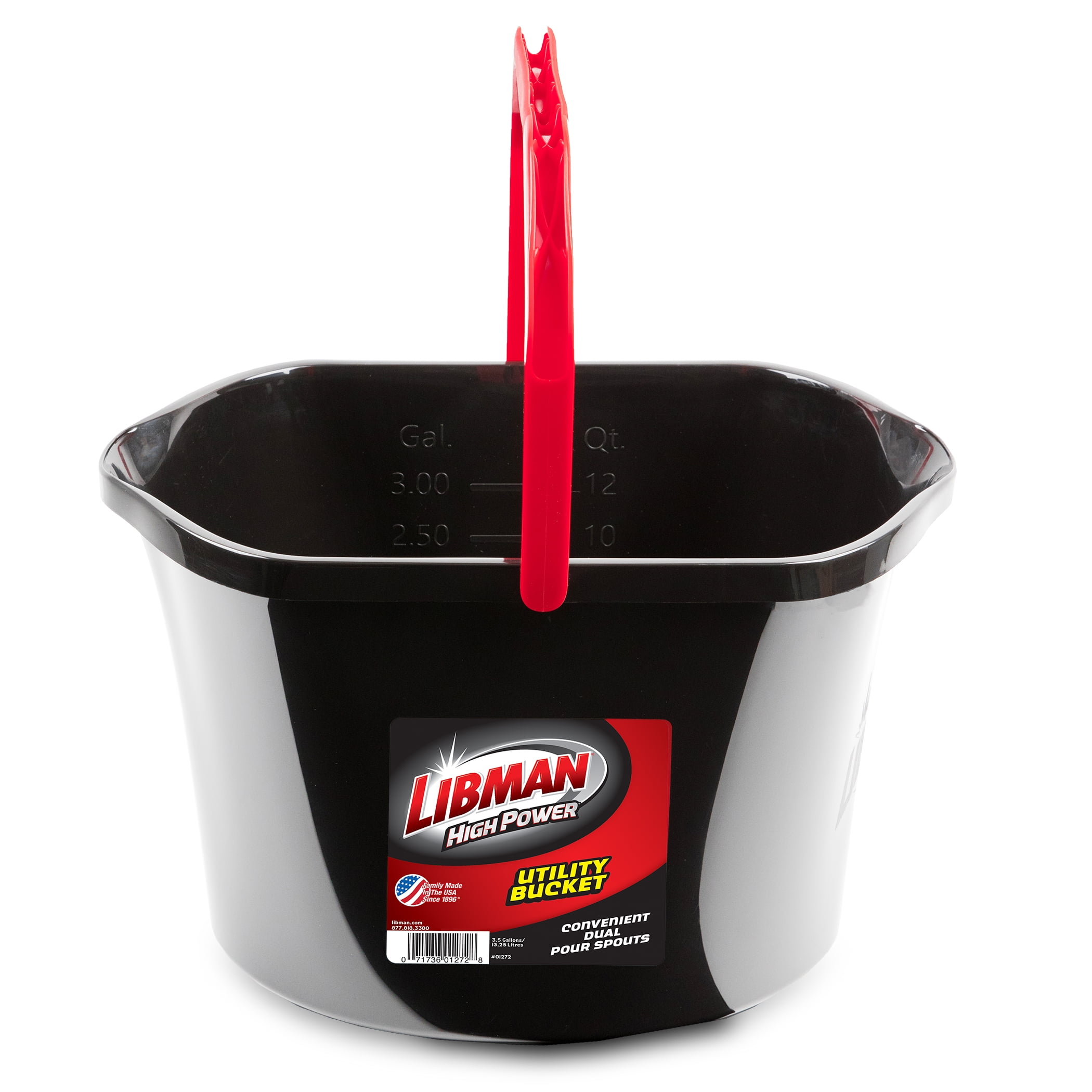 Libman High Power Utility Bucket (Black, 3.5 gal) agil1 - Image 3