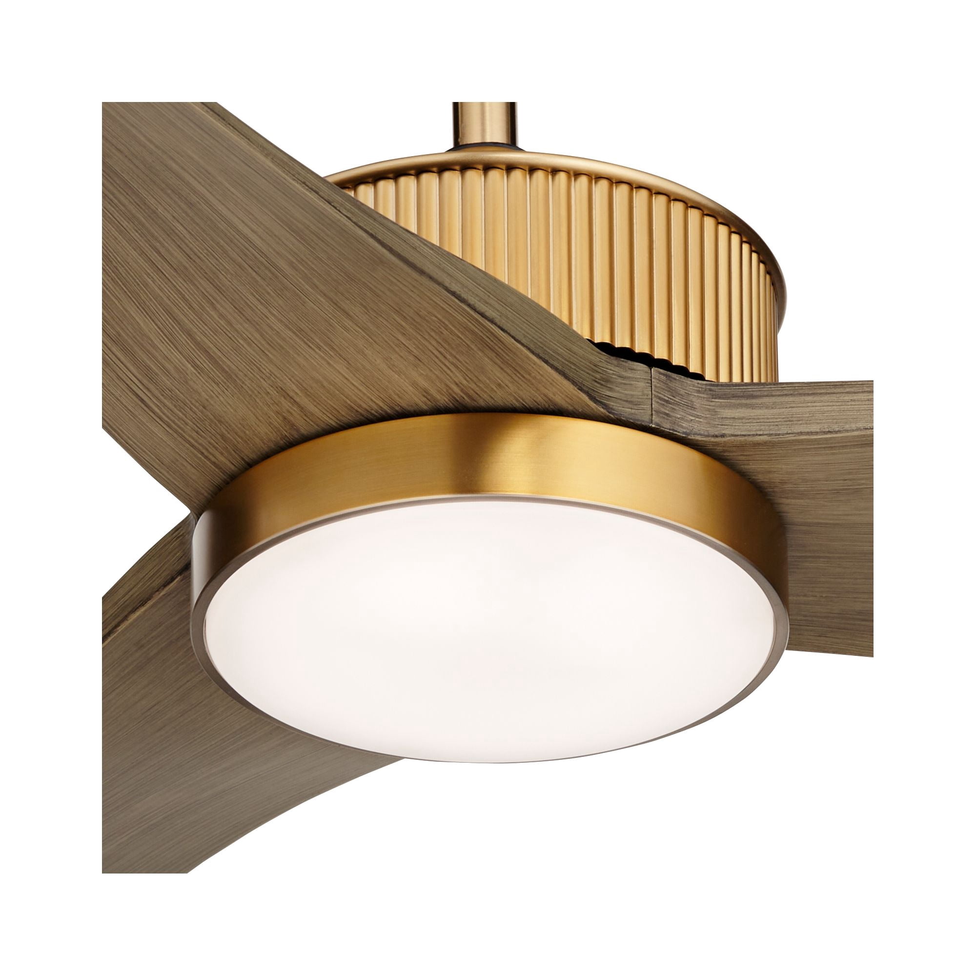 Casa Vieja Montage Modern Indoor Outdoor Ceiling Fan with Dimmable LED Light and Remote Control (Warm Brass, 60 in) o0wwv