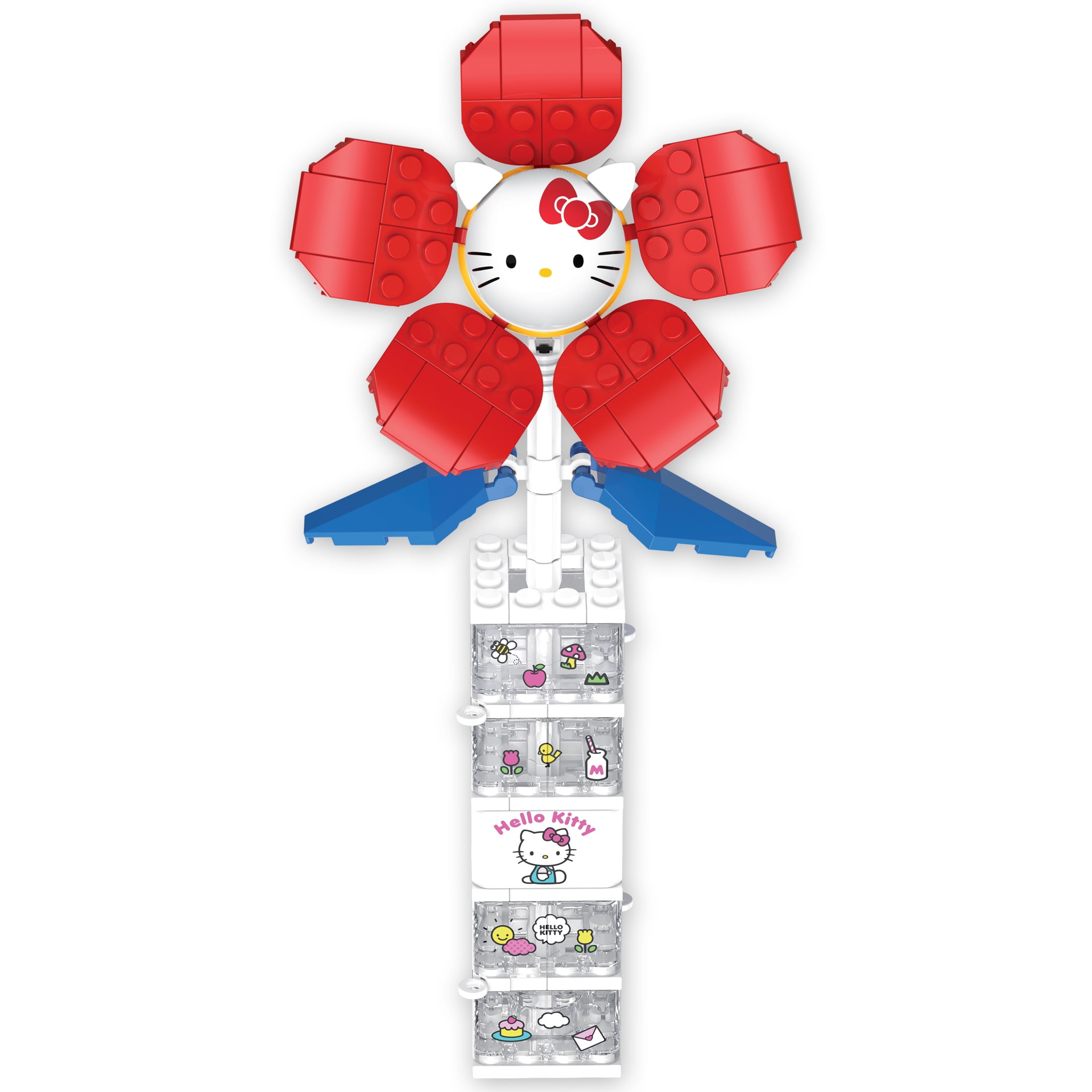 Brickcraft Hello Kitty Flower & Vase Building Kit (Decorative Floral Bouquet Set, 115 Pieces) tn9hd