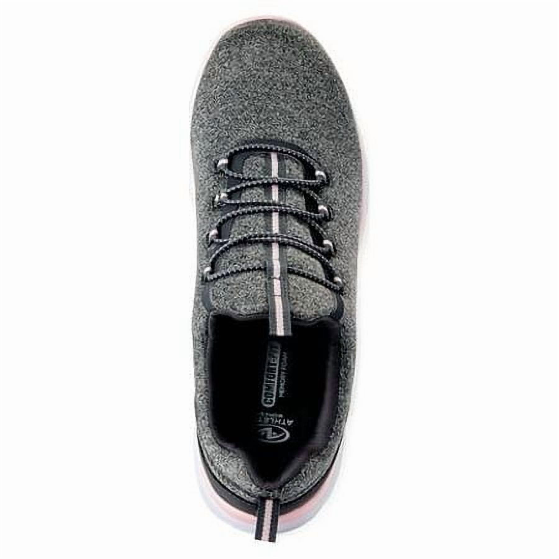 Athletic Works Women's Bungee Slip On Sneakers, Lightweight Comfort Walking Shoes (Grey, 8 US) kn3m5
