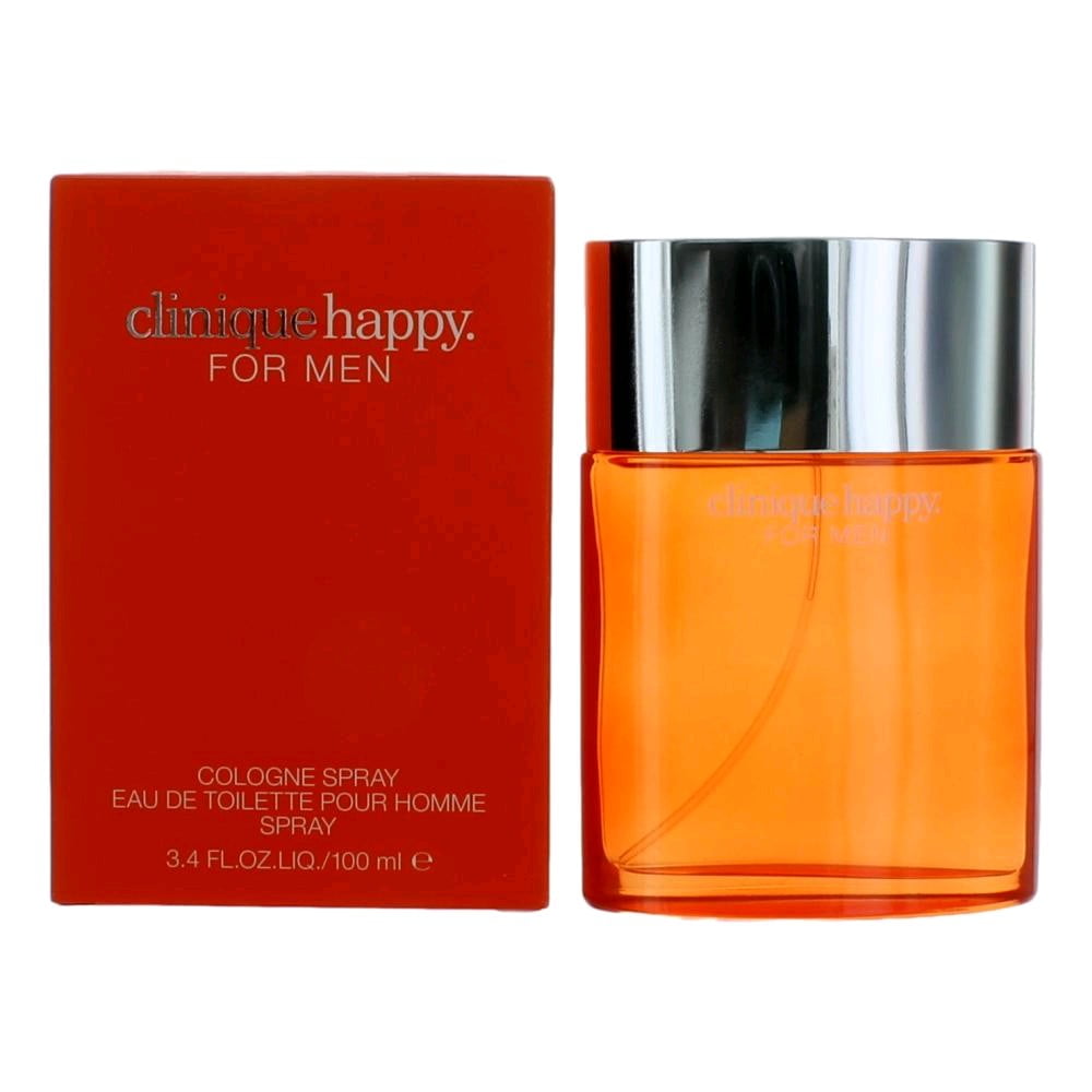 Clinique Happy Eau De Toilette Spray for Men, Invigorating Citrus and Woody Fragrance (3.4 oz) ytye4