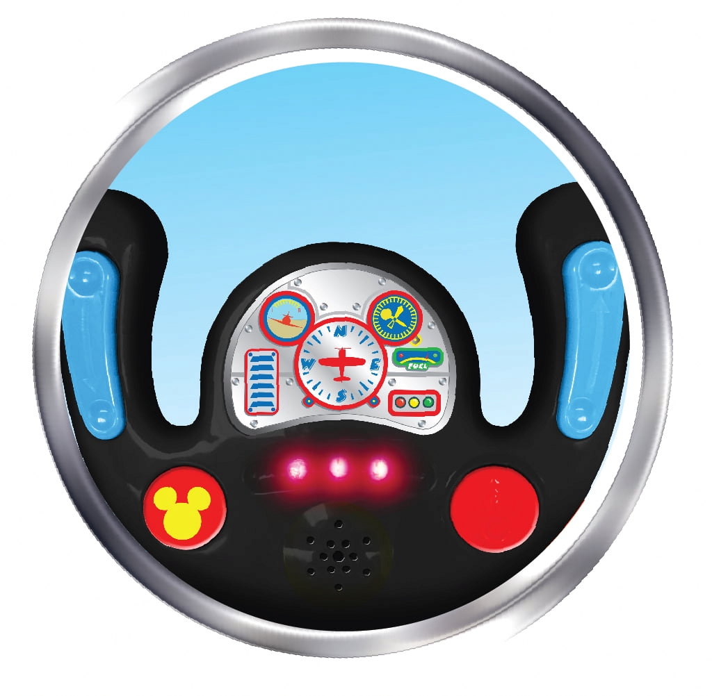Kiddieland Disney Mickey Mouse Clubhouse Activity Ride-On Plane (Multi-Color, 21 in x 11 in x 18 in) 2e6uu