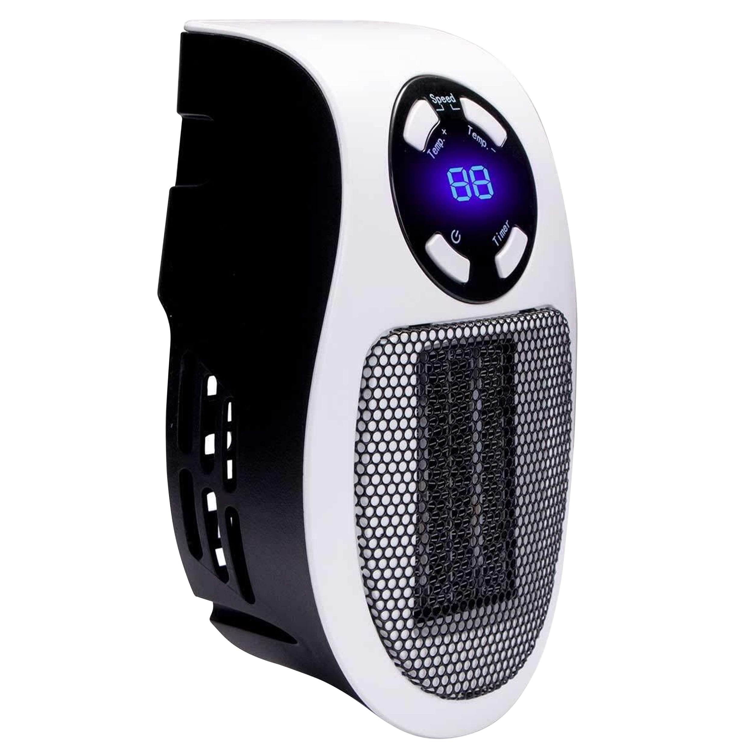 Brentwood H-C350W Personal Space Heater, Compact Plug-In Wall Outlet Design (White, 350 Watts) h8te6