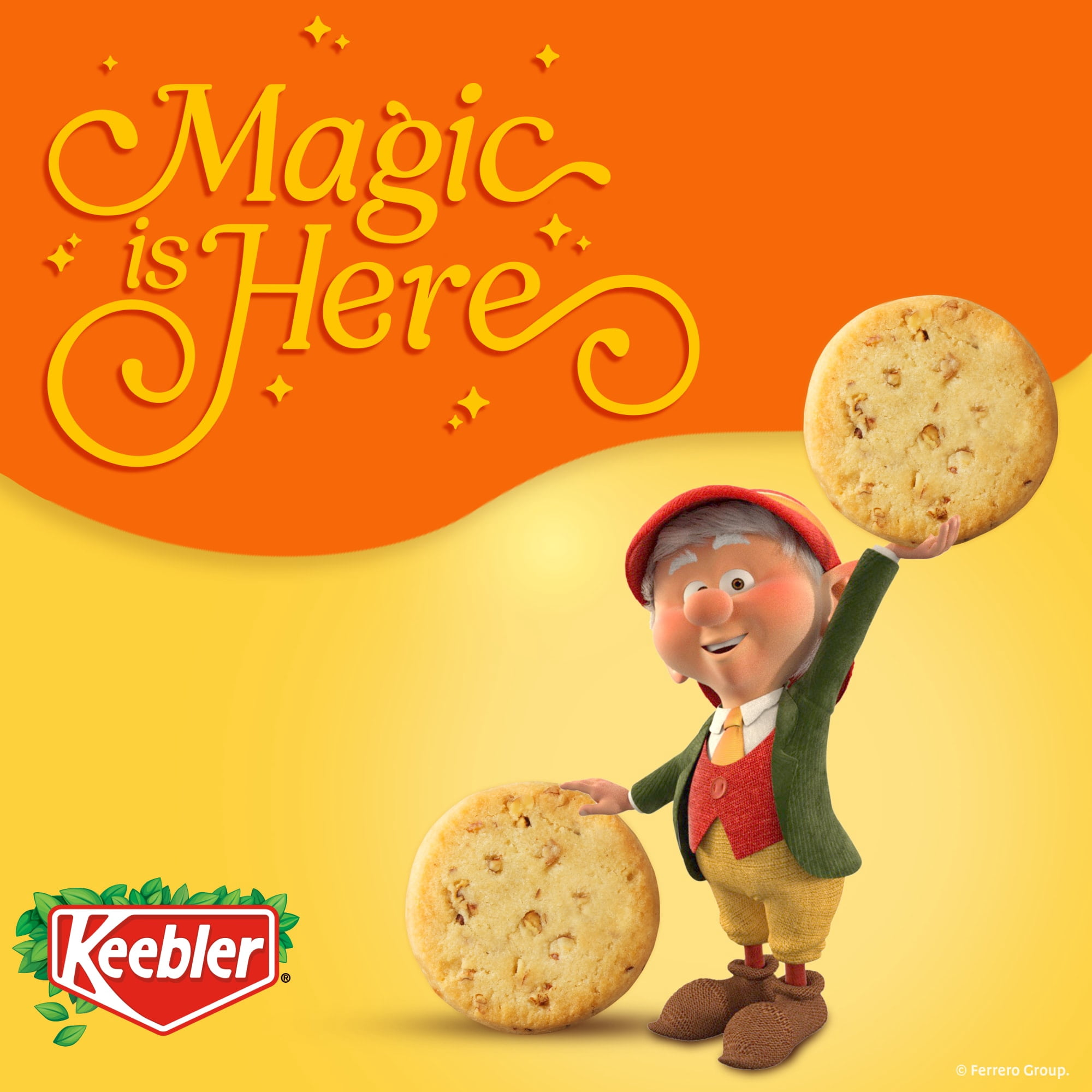 Keebler Sandies Pecan Shortbread Cookies, Rich Buttery Flavor with Crunchy Pecans (11.3 oz) qh2kp