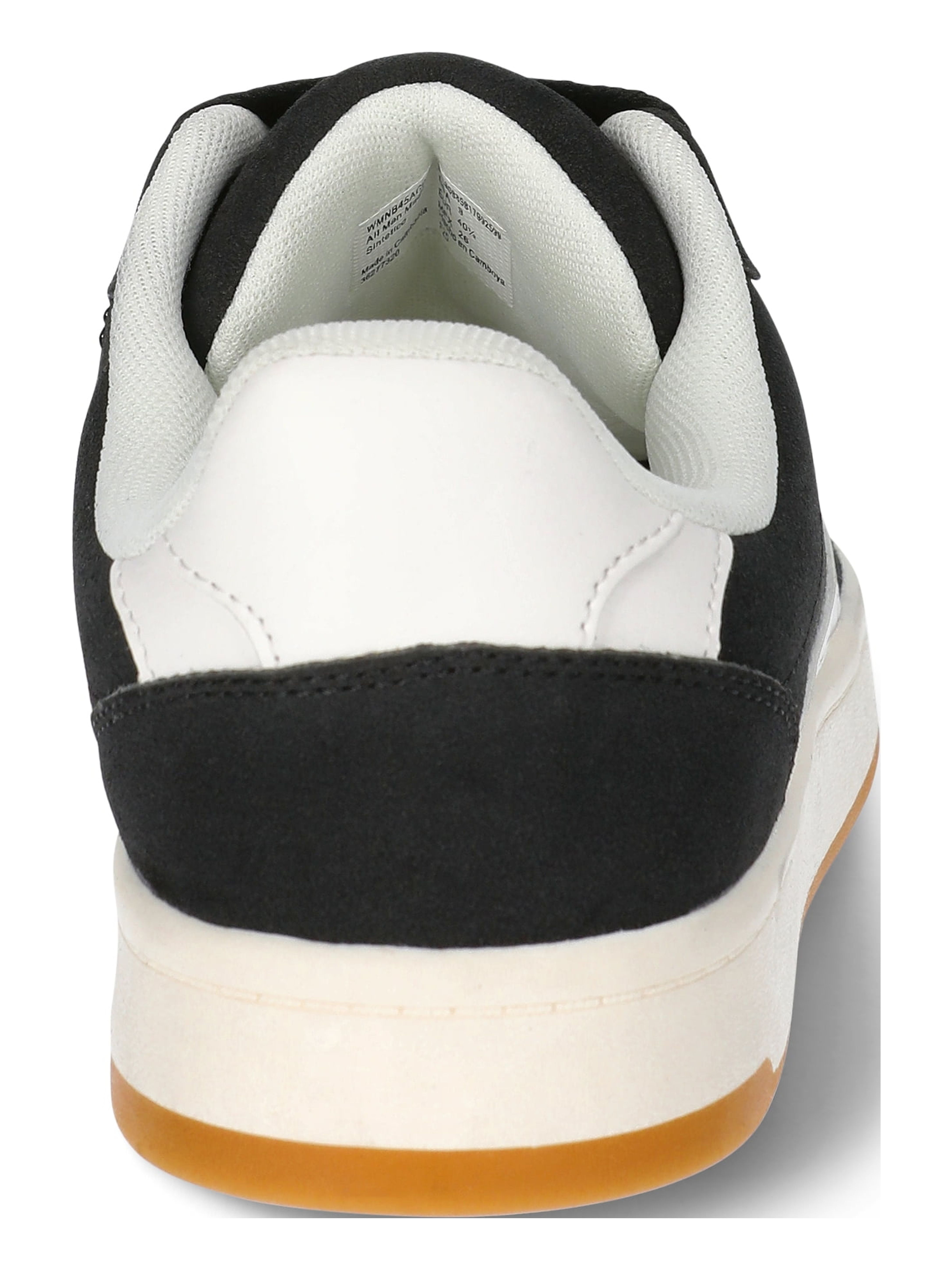 No Boundaries Women's Chunky Lace-Up Skate Sneakers (Black, 8) x1k3x