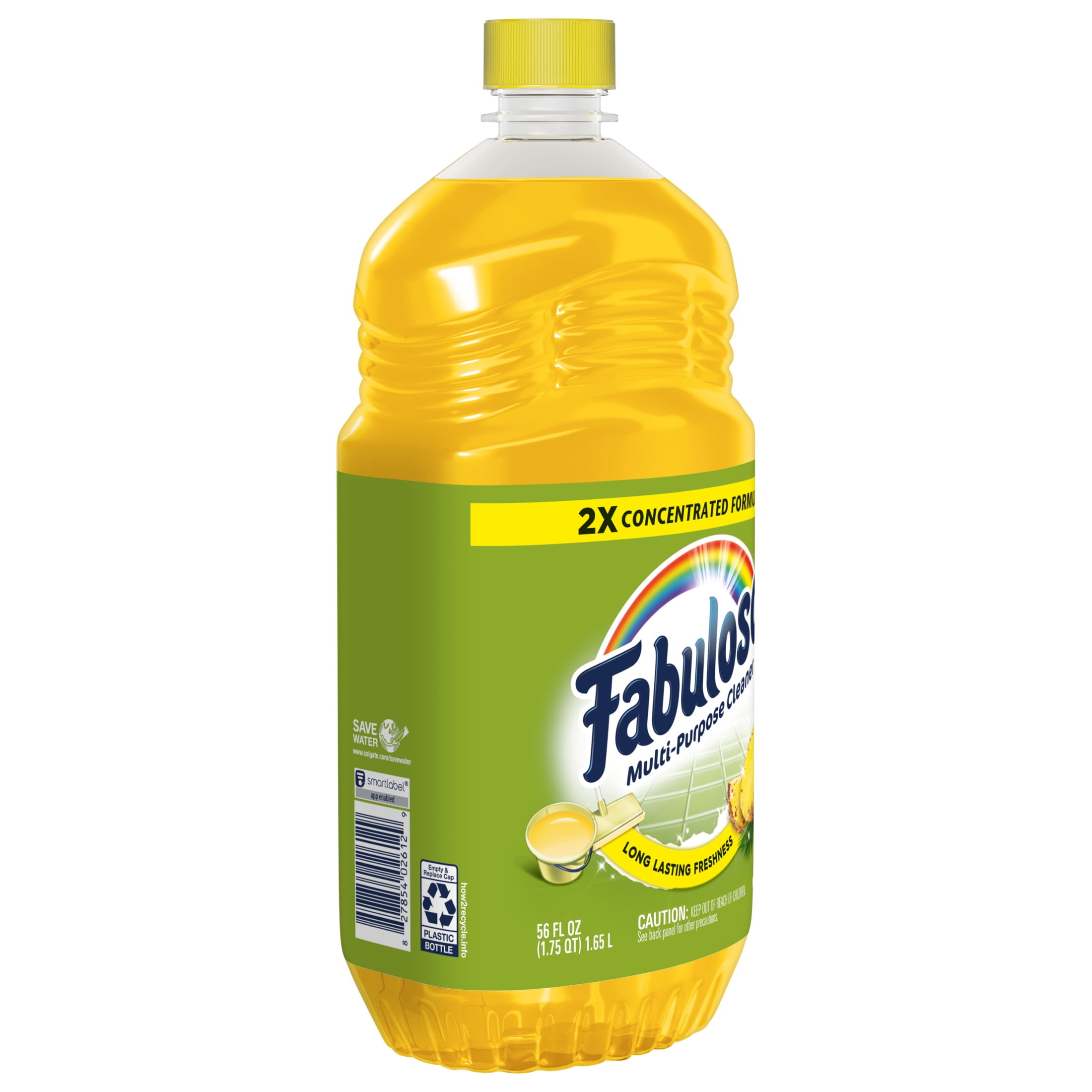 Fabuloso Multi-Purpose Cleaner, 2X Concentrated Formula, Pineapple Scent (56 fl oz) i01q6