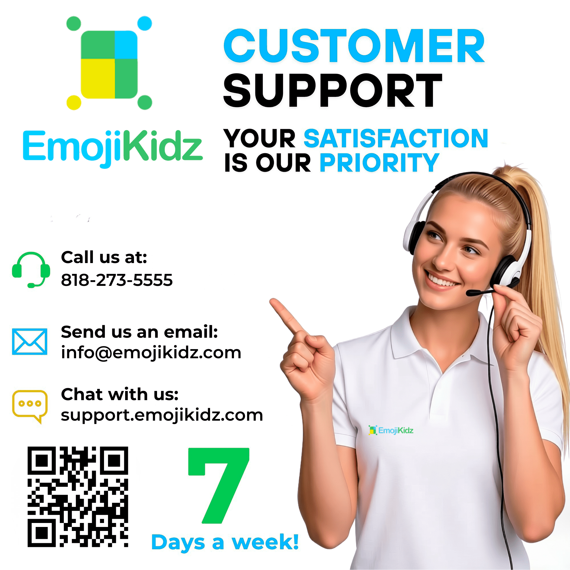 EmojiKidz 2026 GPS Smartwatch for Kids with 4G Calling, Texting, Camera, and SOS Alerts (Black, 1 Unit) 7vkj2