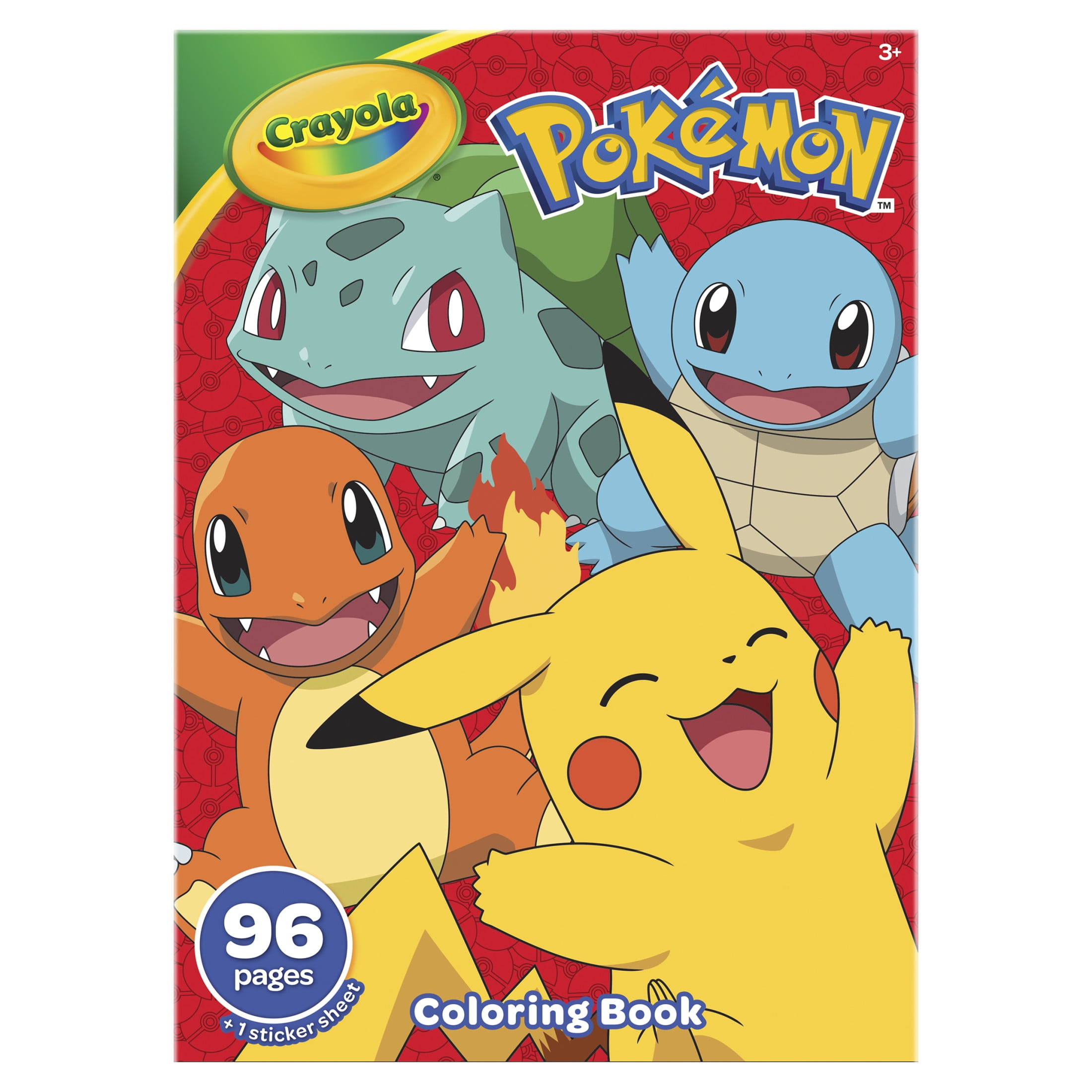 Crayola Pokemon Coloring Book with Stickers (96 Pages) l1pp0