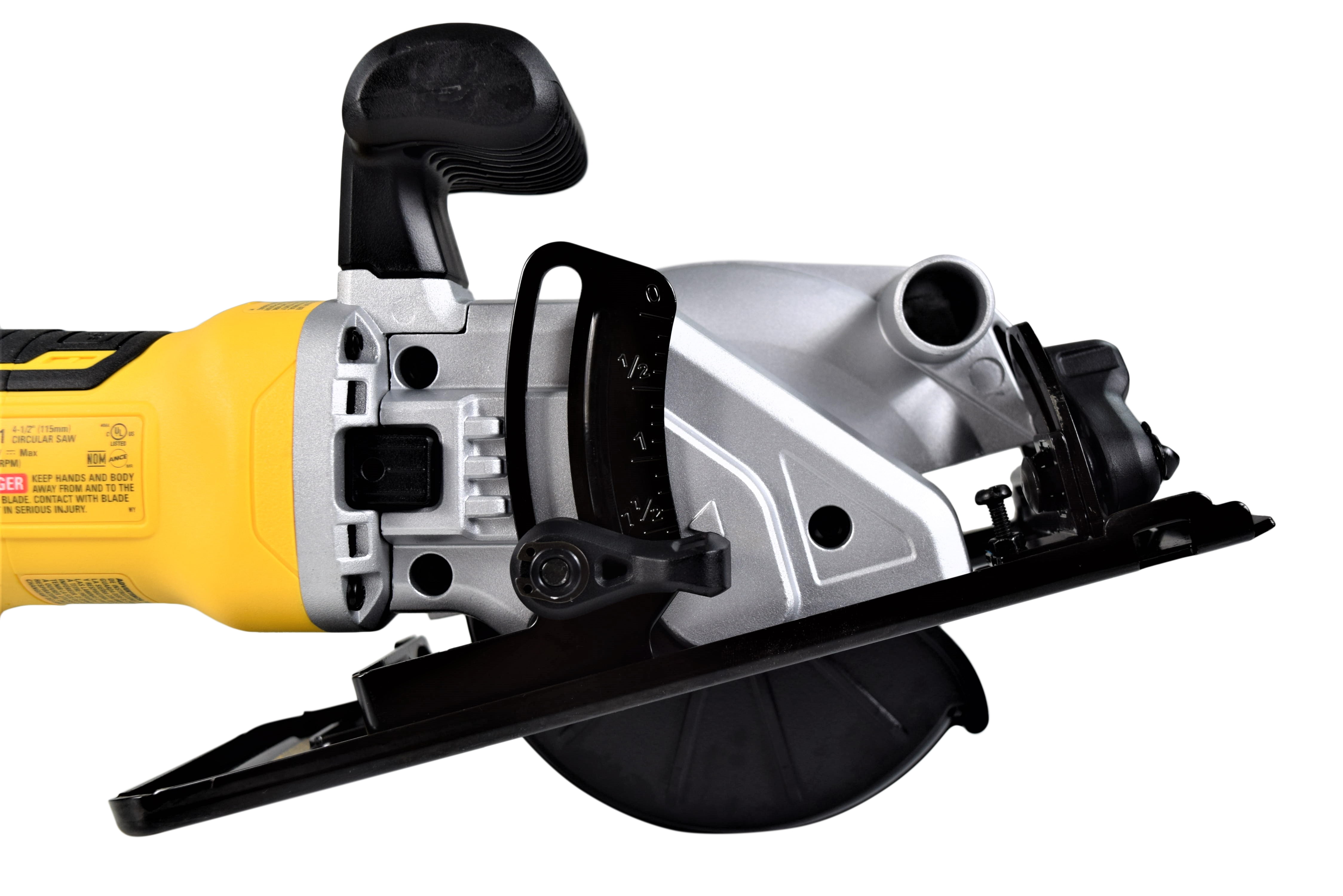 DEWALT 20V MAX Cordless Circular Saw, Compact Design, High-Performance Motor (Yellow, 4.5 in) 0dniv