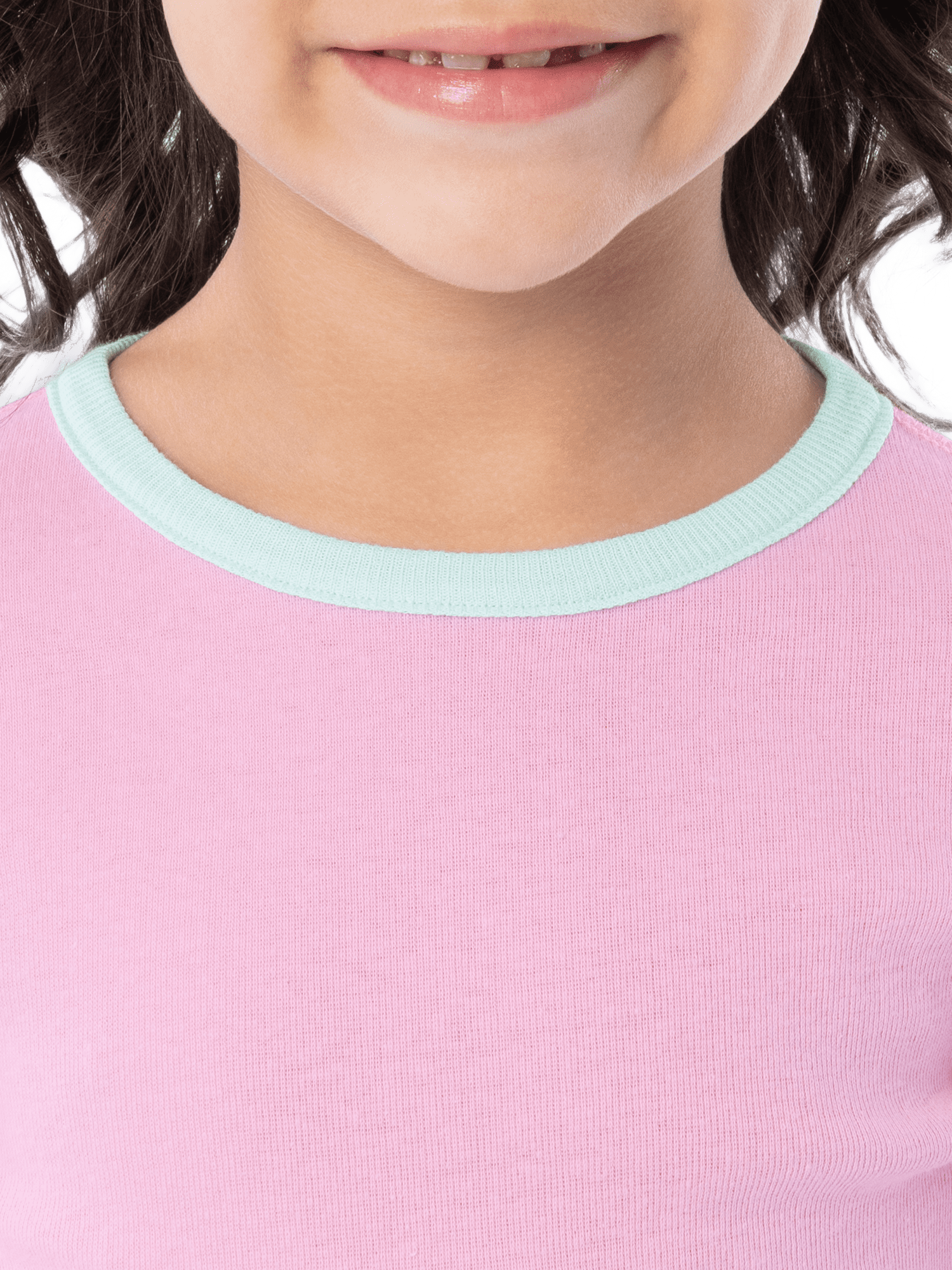 Fruit of the Loom Girls Snug Fit Cotton Pajama Set (4-Piece, Sizes 4-12) iptme