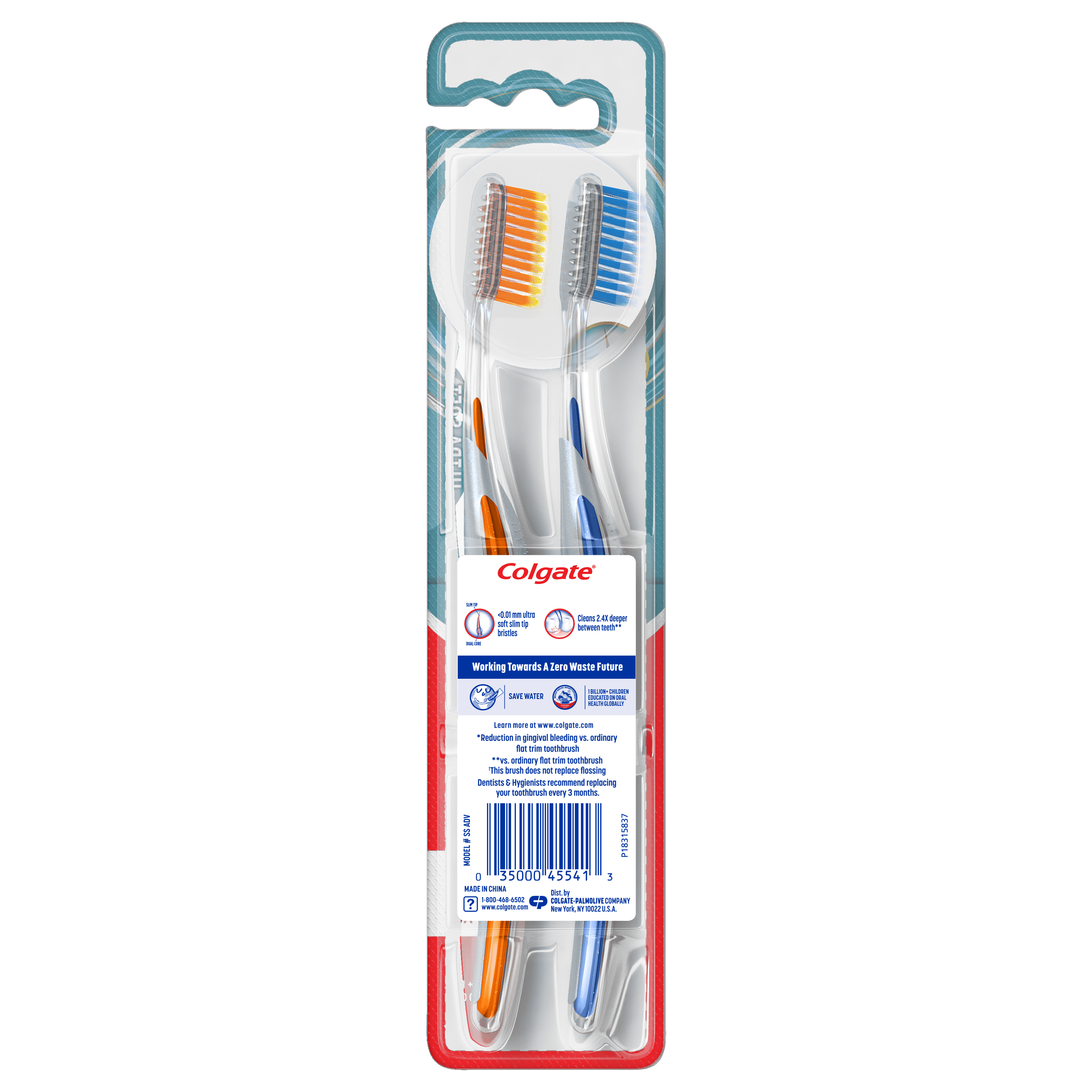 Colgate Gum Health Manual Toothbrush, Ultra Soft Bristles for Sensitive Gums (2 Count) jjkuv