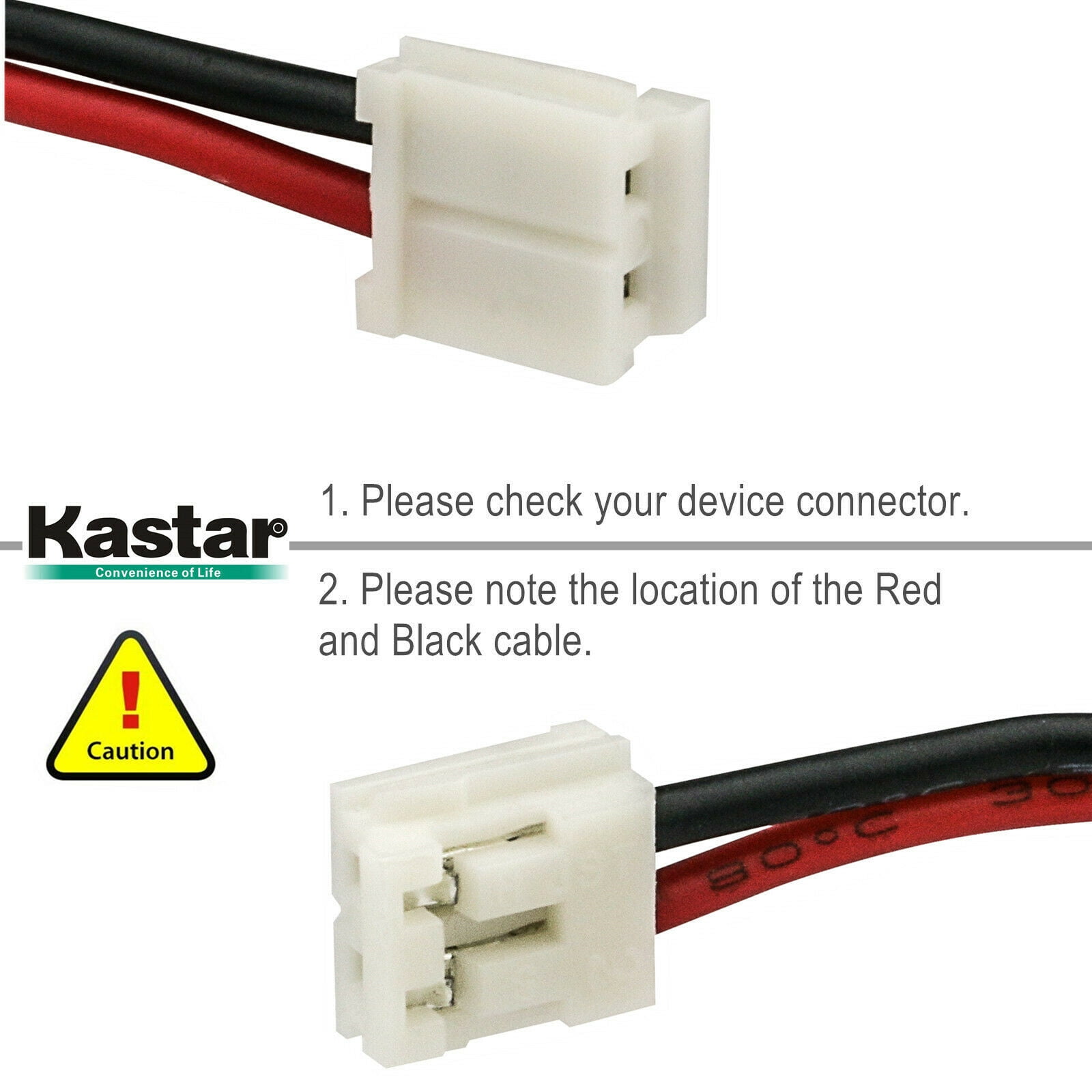 Kastar Ni-MH AA 2.4V 1600mAh Rechargeable Battery Pack (1 Pack, 1.98 in x 1.13 in x 0.57 in) mvhhc
