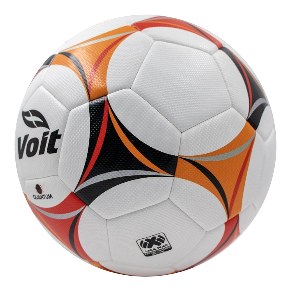 Voit Quantum Soccer Ball, Durable Hybrid Construction for All Surfaces (Red/Black, Size 5) p5ufj