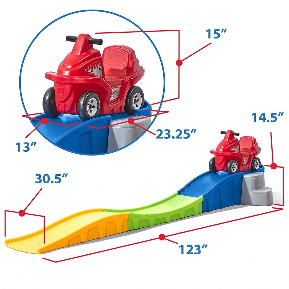 Step2 Anniversary Edition Up & Down Roller Coaster Ride-On Toy (10 ft Track, 50 lb Capacity) 3q1ku - Image 2