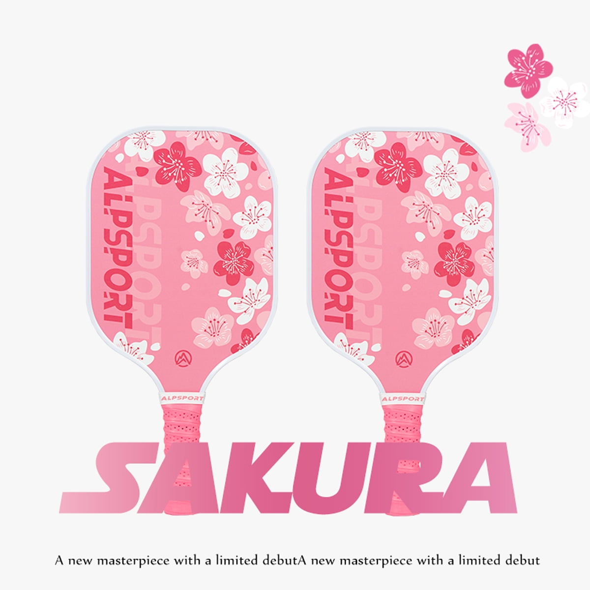 SALYWEE Sakura Pickleball Paddle, Carbon Fiber Surface with Honeycomb Polymer Core, Professional Spin and Control (Pink, 15.75 in x 7.87 in) u67my
