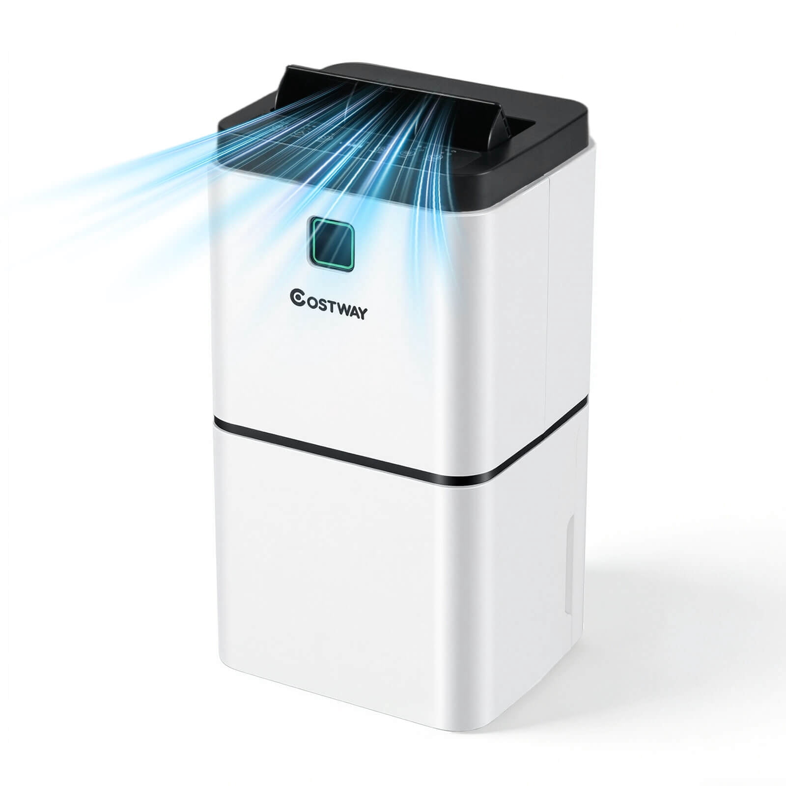 Costway 24 Pint Dehumidifier for Medium Rooms (White, 1500 sq ft) drjbl