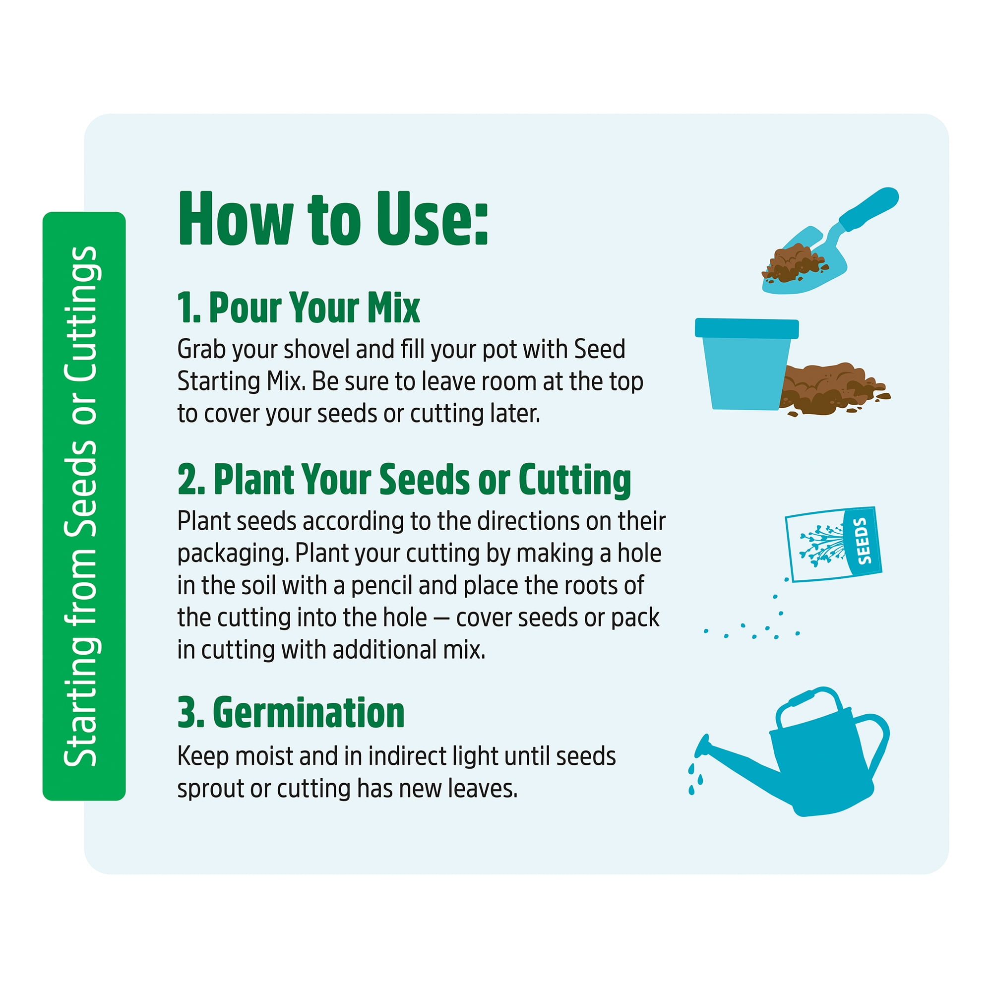 Back to the Roots Organic 3-in-1 Seed Starting Mix, Premium Soil Blend for Indoor and Outdoor Gardening (12 qt) k5mgu