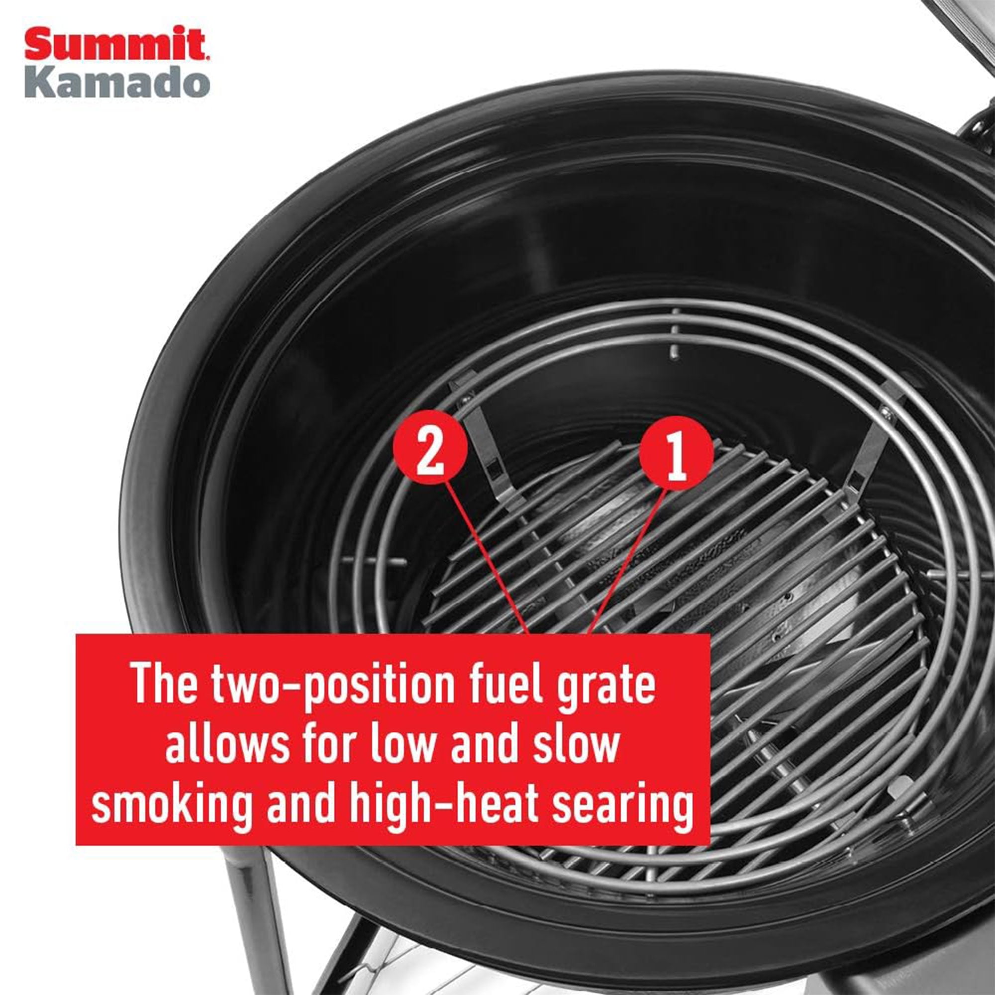 Weber Summit Kamado E6 Charcoal Grill with Stainless Steel Lid (Black, 34.8 in x 35.8 in x 44.9 in) 1lwxk