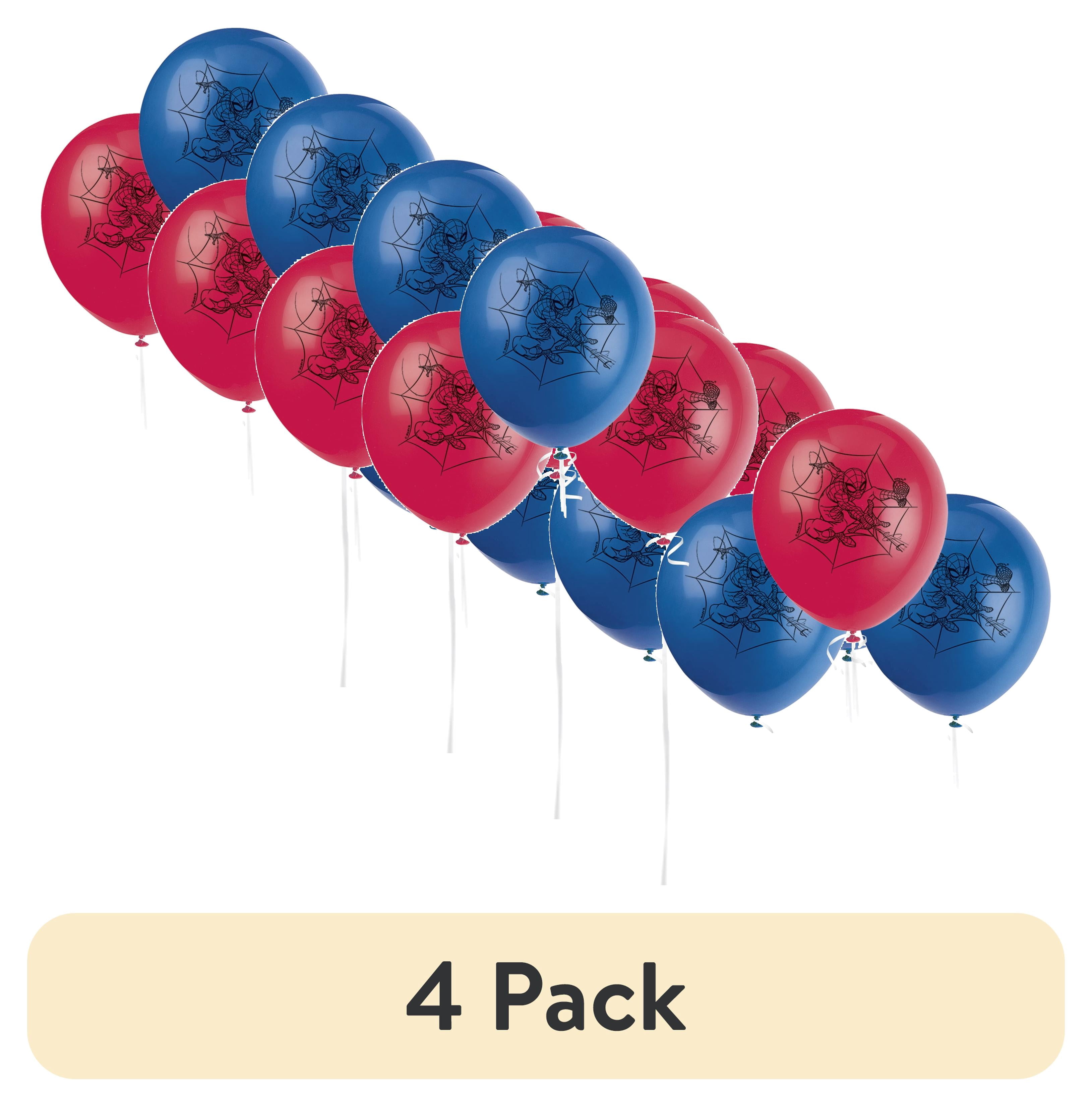 Amscan Spiderman Latex Party Balloons Decorative Supplies (Multicolor, 12 in, 6 ct) gjixh