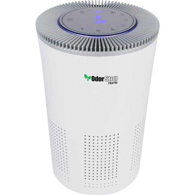 OdorStop 5-in-1 Residential Air Purifier with HEPA H13 Filter (White, 17 in x 10 in x 10 in) pi8kn