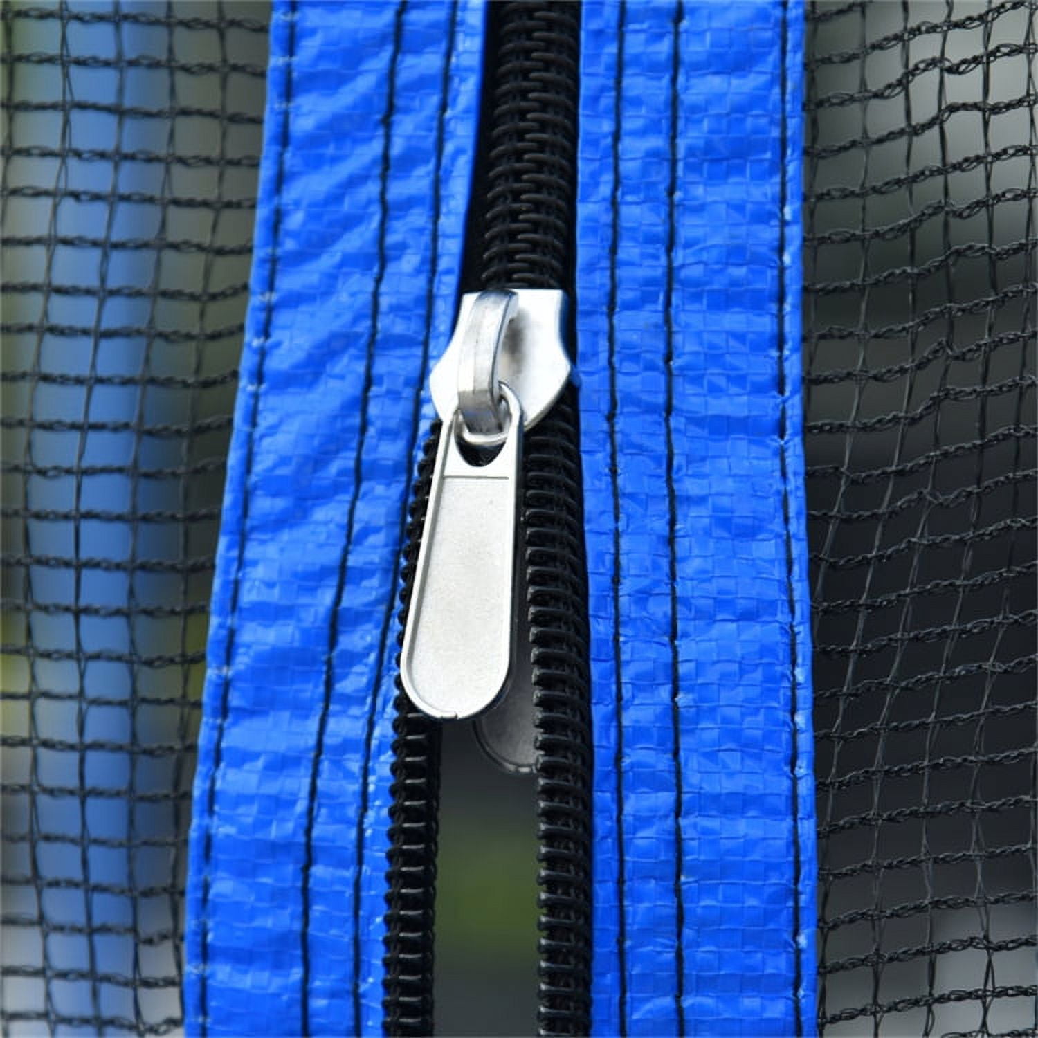 ARCTICSCORPION 14 ft Round Trampoline with Safety Enclosure, Basketball Hoop and Ladder (Blue, 14 ft) 9ov1a