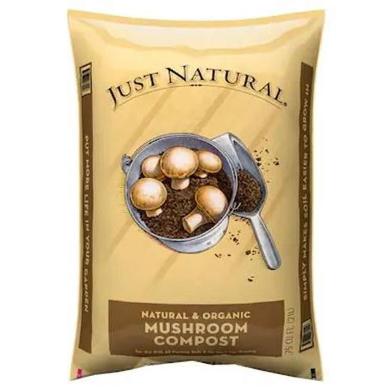Oldcastle Lawn & Garden Just Natural Mushroom Compost Soil Amendment (0.75 cu ft) xxiwh