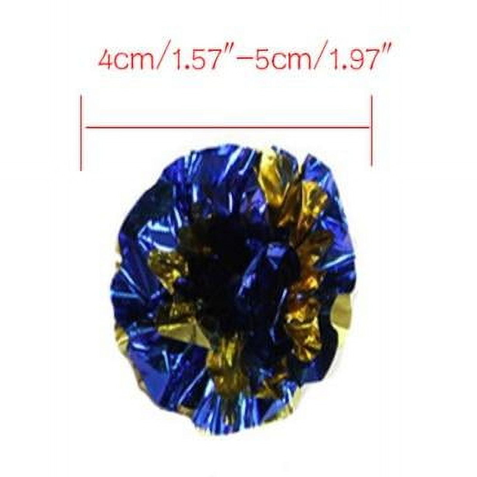 Popvcly Interactive Crinkle Foil Balls for Cats, Pet Sound Toys for Exercise and Play (Multi-color, 12 Pack) m8ggk