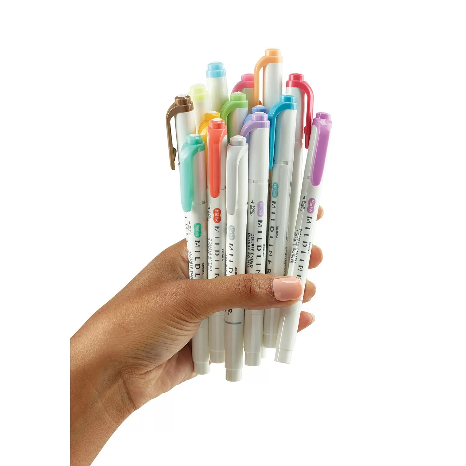 Mildliner Double Ended Highlighter Set, Soft Translucent Ink for Layering (Assorted Colors, 18 Count) ayiyb