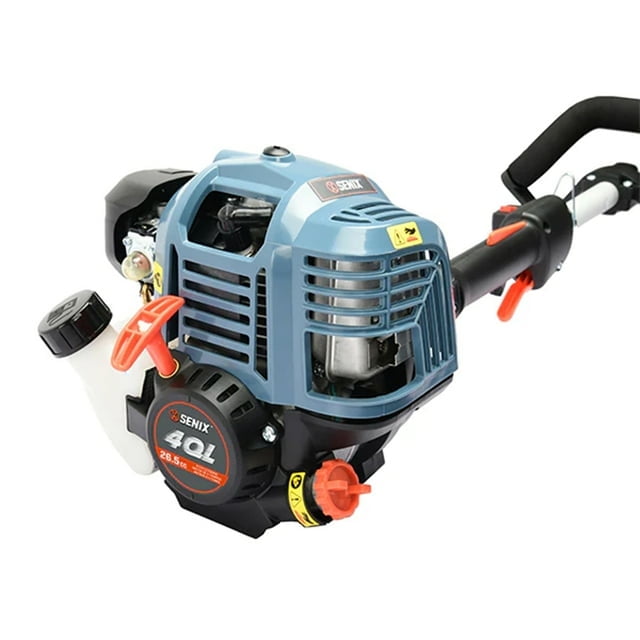 Senix 26.5cc 4-Cycle Gas String Trimmer, 17.7 in Cutting Width, Straight Shaft Weed Eater (12 lb) kshyu