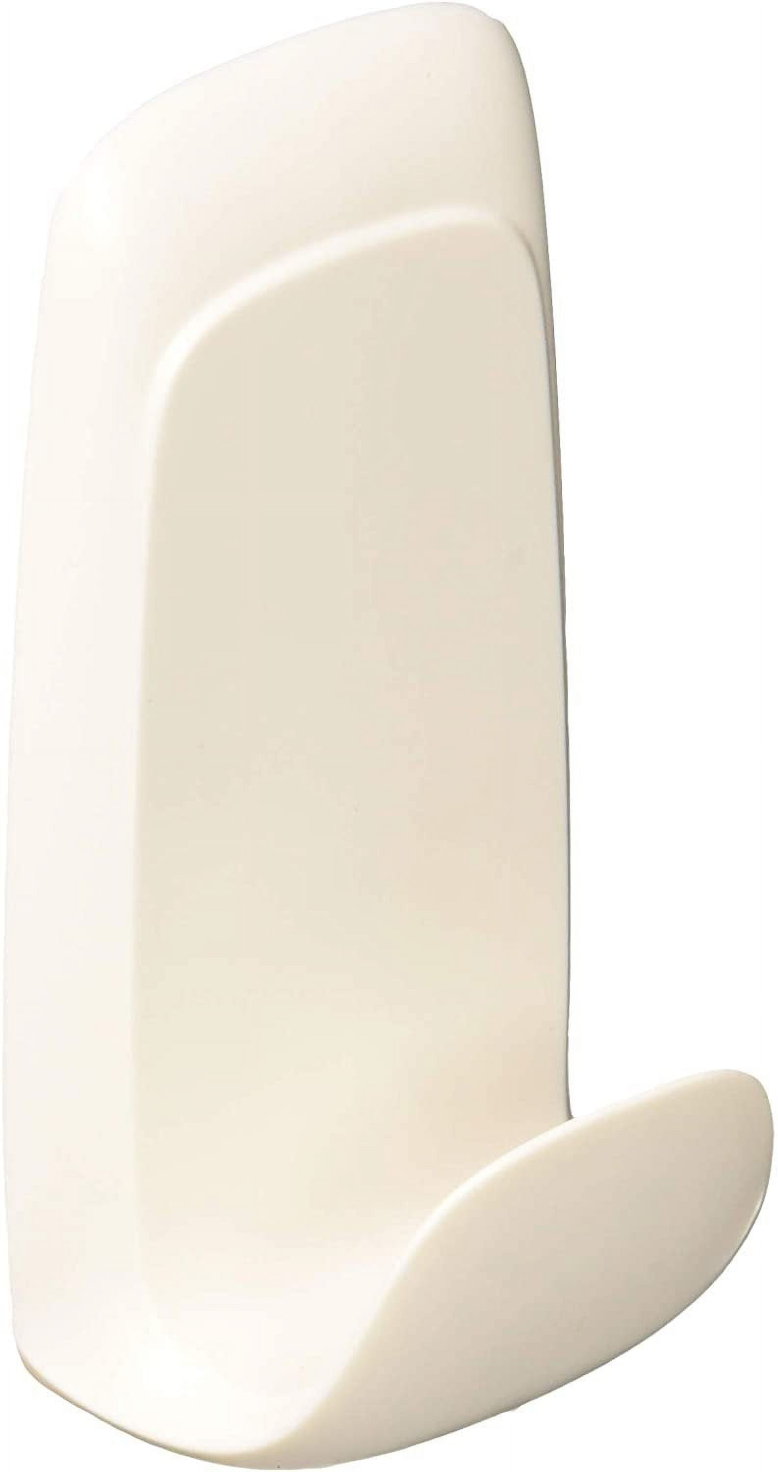 Command Jumbo Utility Hook, Damage-Free Wall Hanging, Quartz (4-Hook, 7.5 lb Capacity) bnllr