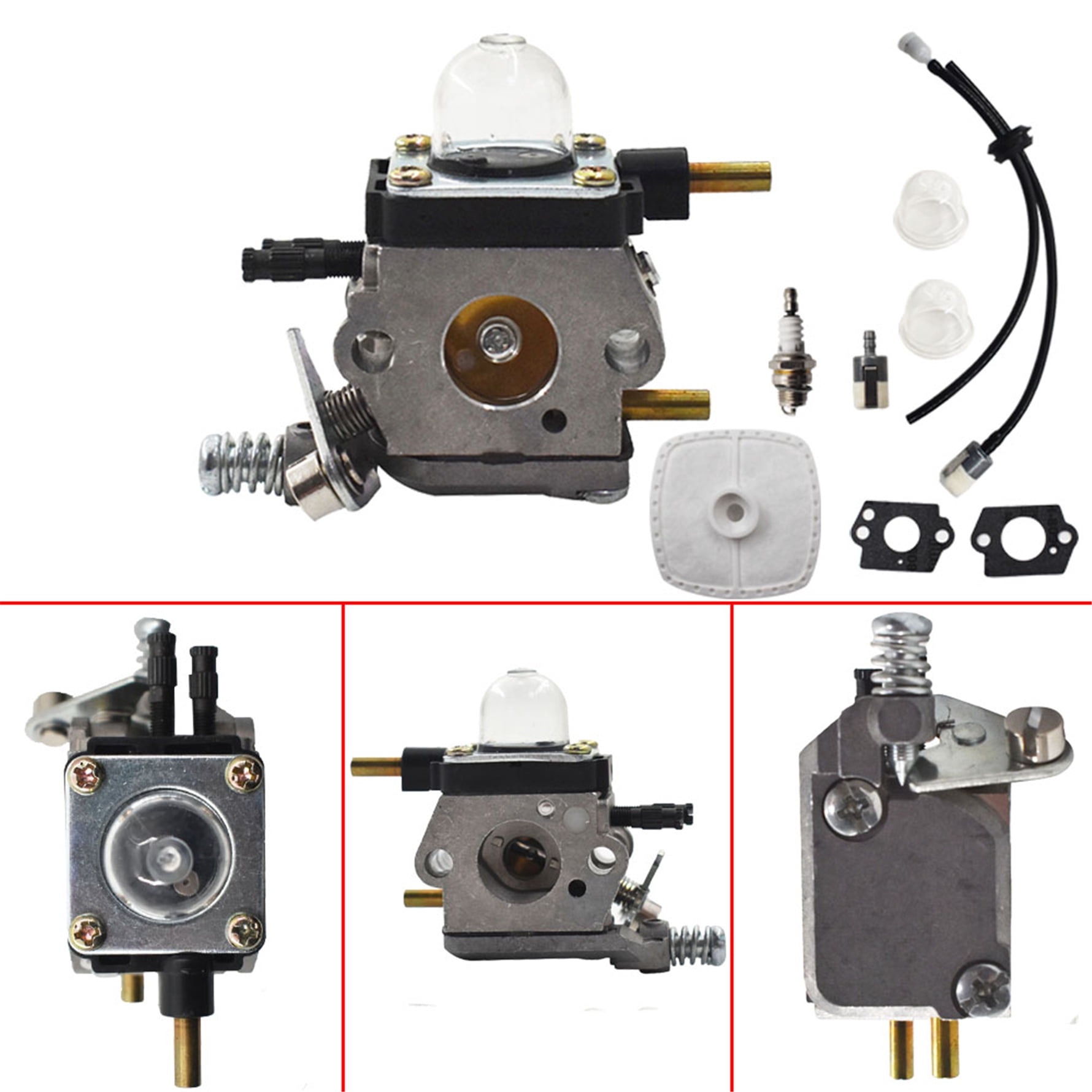 Lab Work Carburetor Kit for Mantis Tiller 7222 7225 SV-5C/2 (16100-Z0H-825, 1-Pack) i2ddt