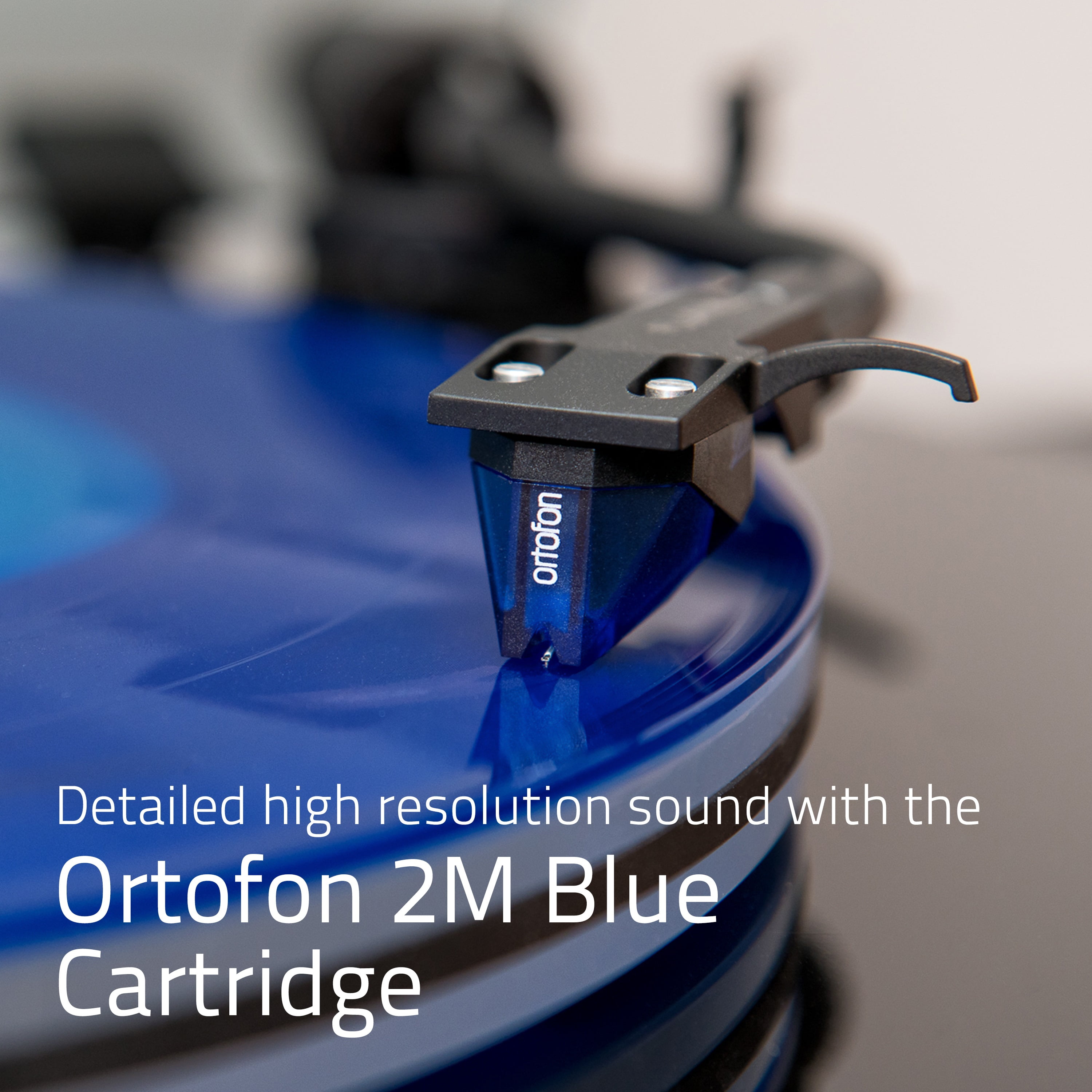 Fluance RT85 Reference High Fidelity Vinyl Turntable with Ortofon 2M Blue Cartridge and Acrylic Platter (Blue) ikp5v